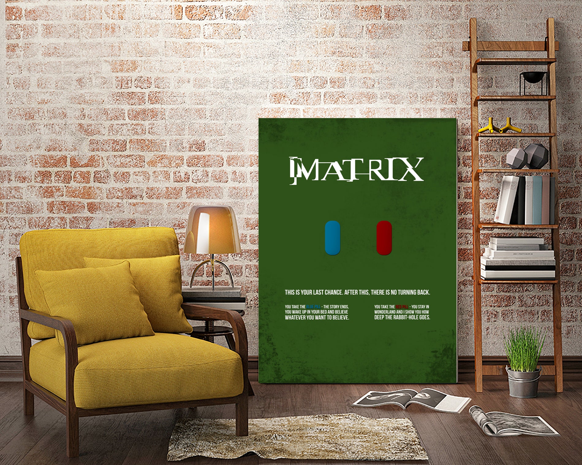Matrix - minimal movie poster by HDMI 2K on GIANT ART - green typography