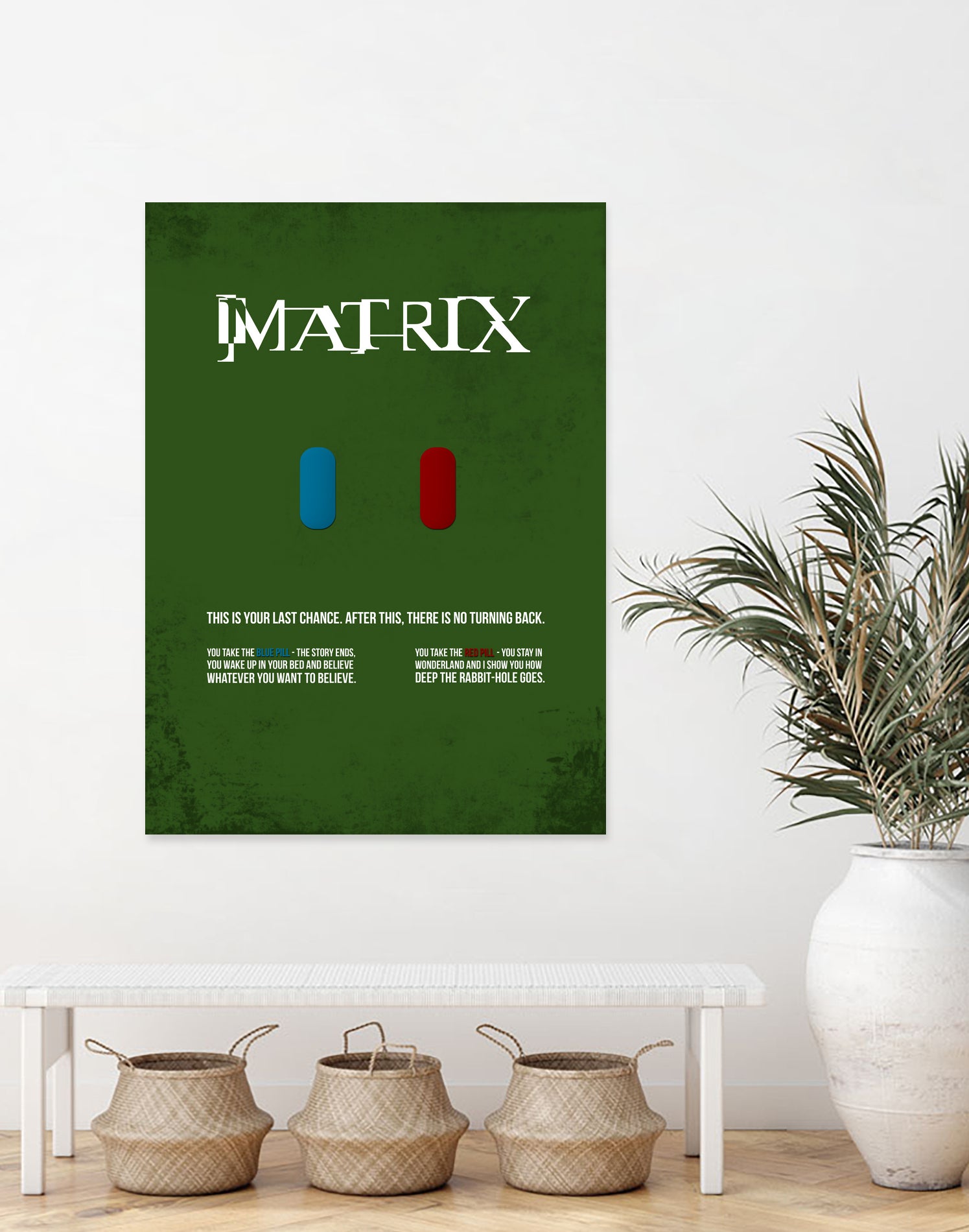 Matrix - minimal movie poster by HDMI 2K on GIANT ART - green typography