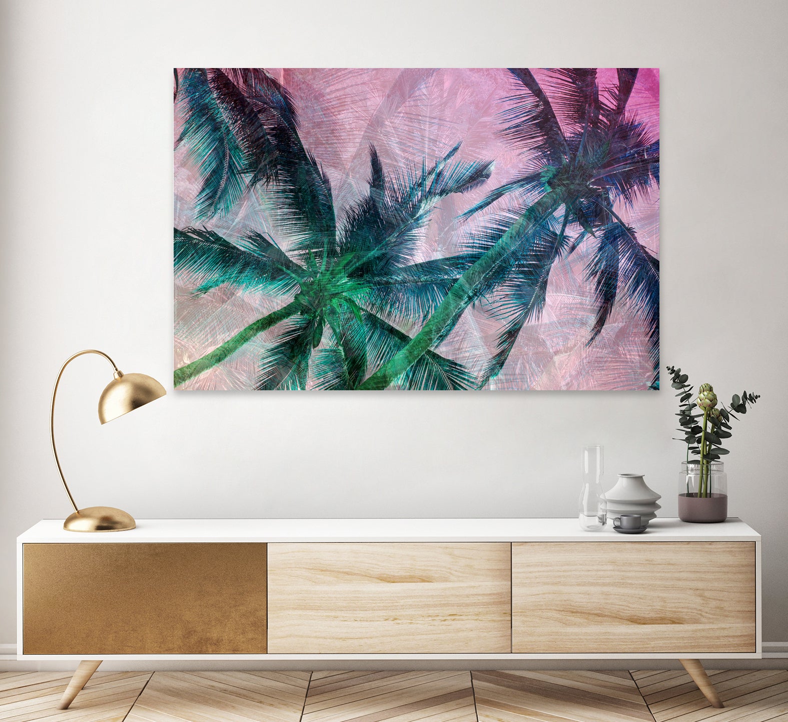 Textured Palms II by Lisa Argyropoulos on GIANT ART - green photo illustration