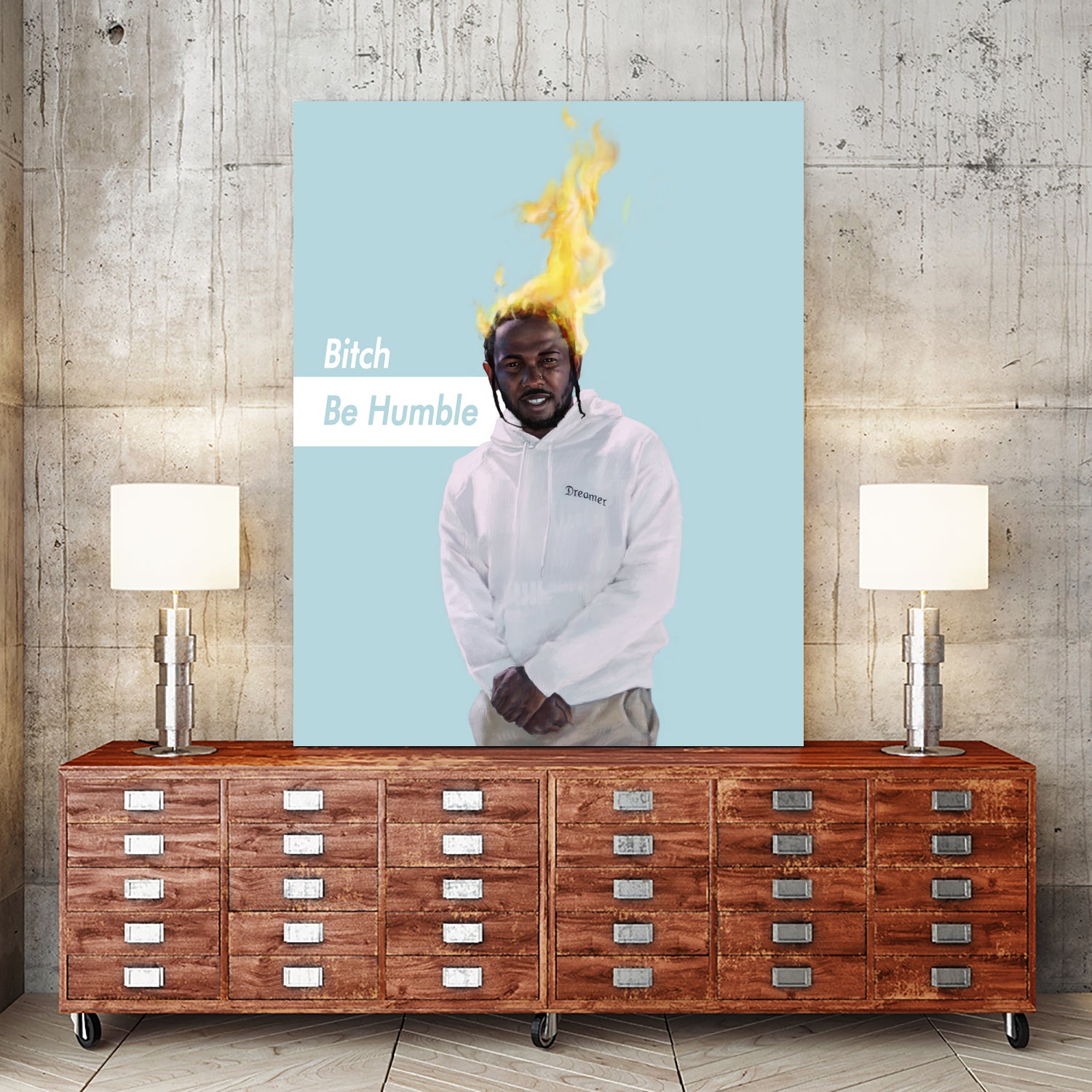 Be Humble by Luis Felipe Ramos Cardoso on GIANT ART - blue digital painting