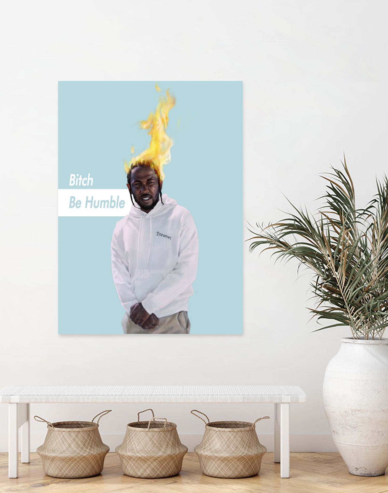 Be Humble by Luis Felipe Ramos Cardoso on GIANT ART - blue digital painting