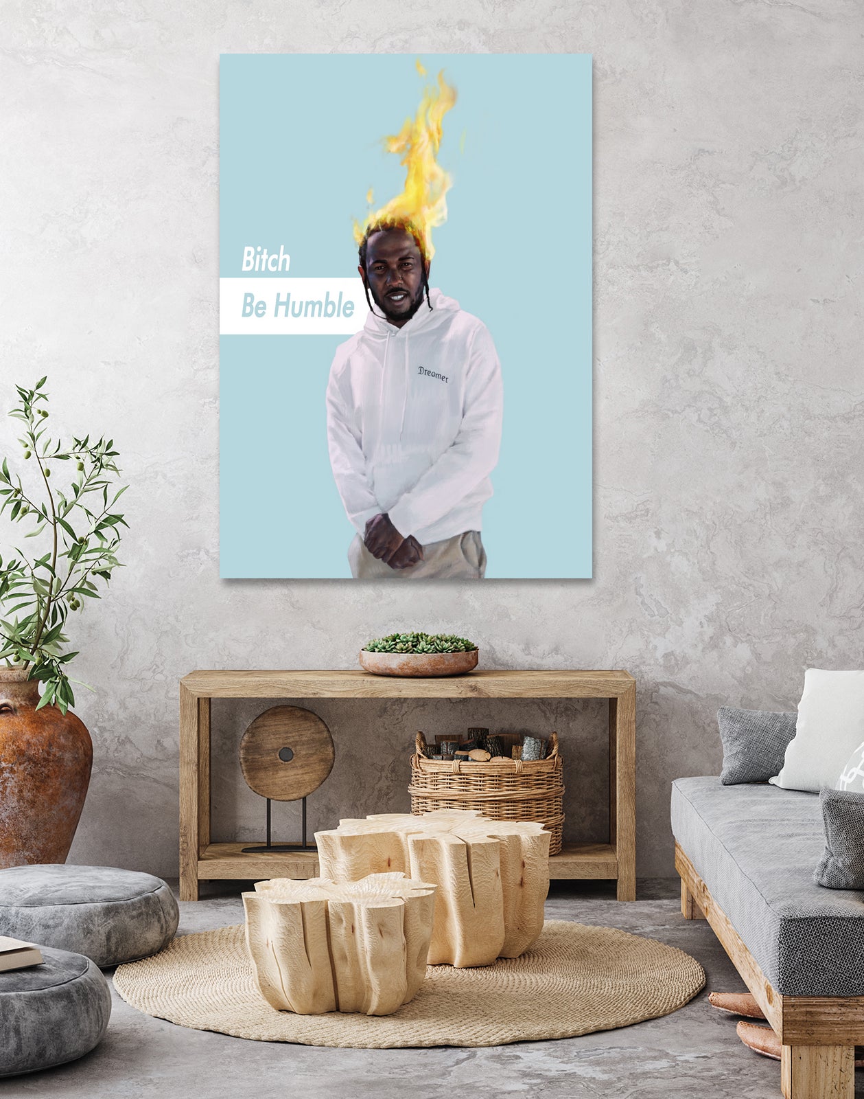 Be Humble by Luis Felipe Ramos Cardoso on GIANT ART - blue digital painting