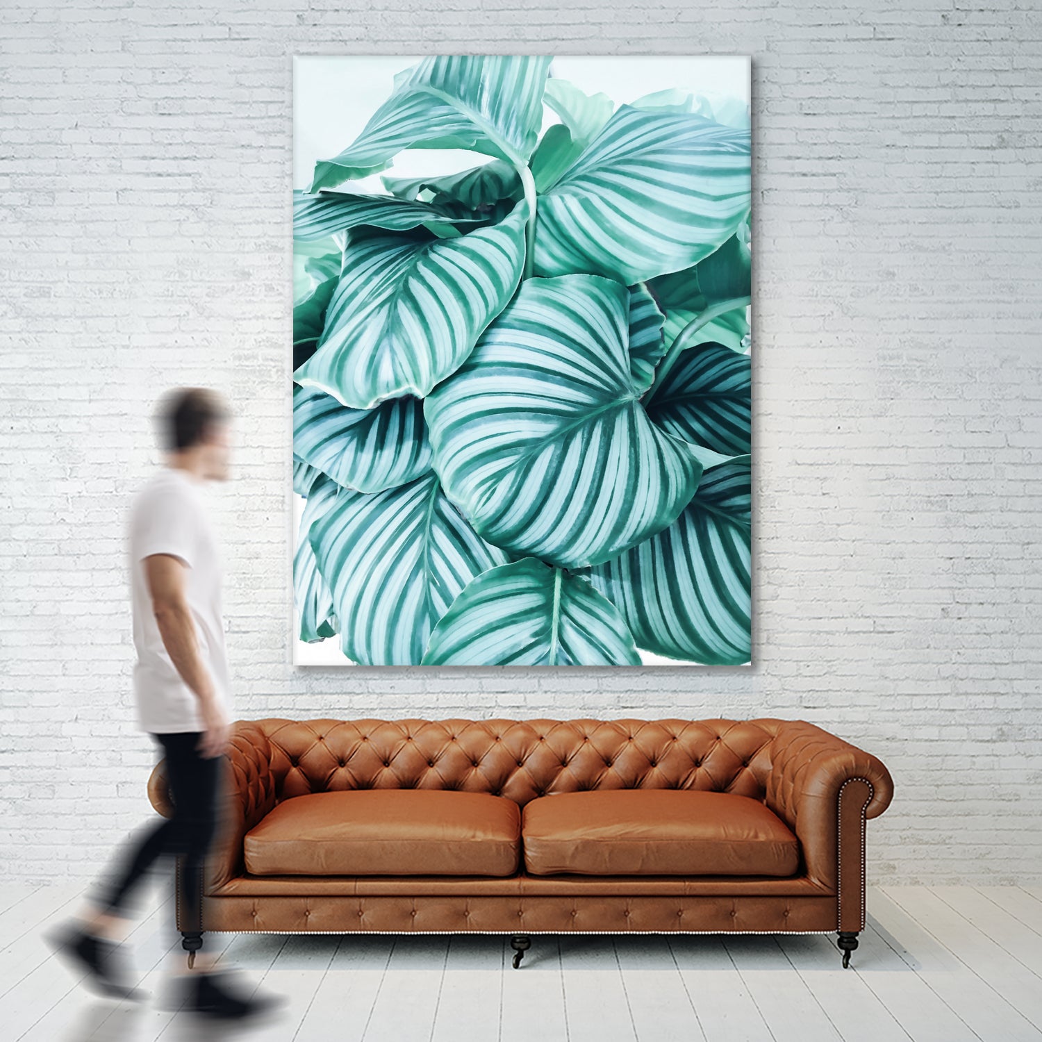 Long embrace - teal green by Gale Switzer on GIANT ART - green photo manipulation