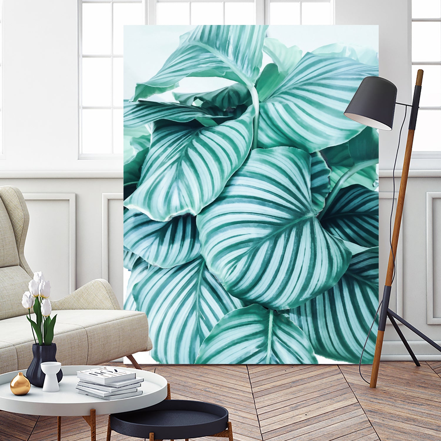 Long embrace - teal green by Gale Switzer on GIANT ART - green photo manipulation