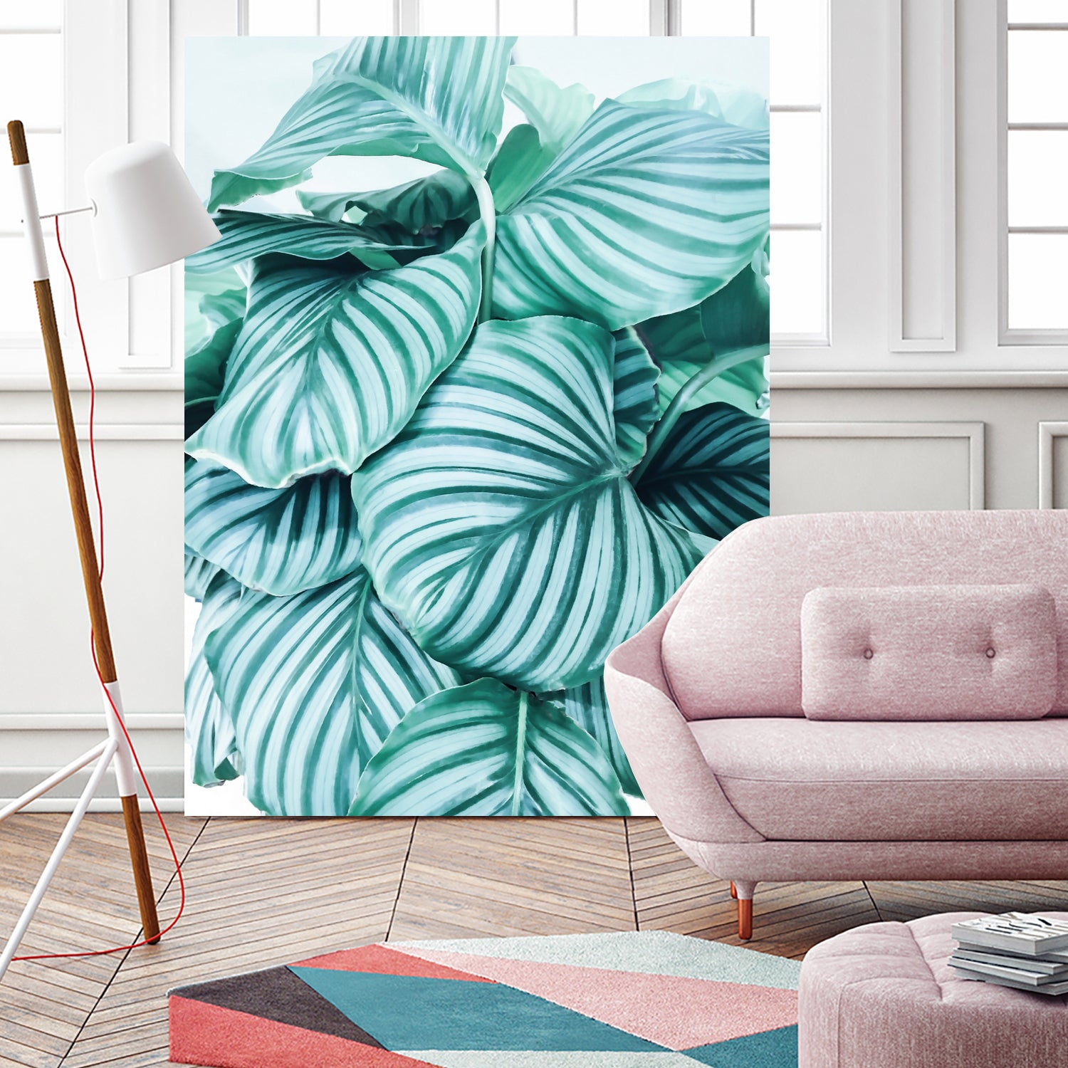 Long embrace - teal green by Gale Switzer on GIANT ART - green photo manipulation