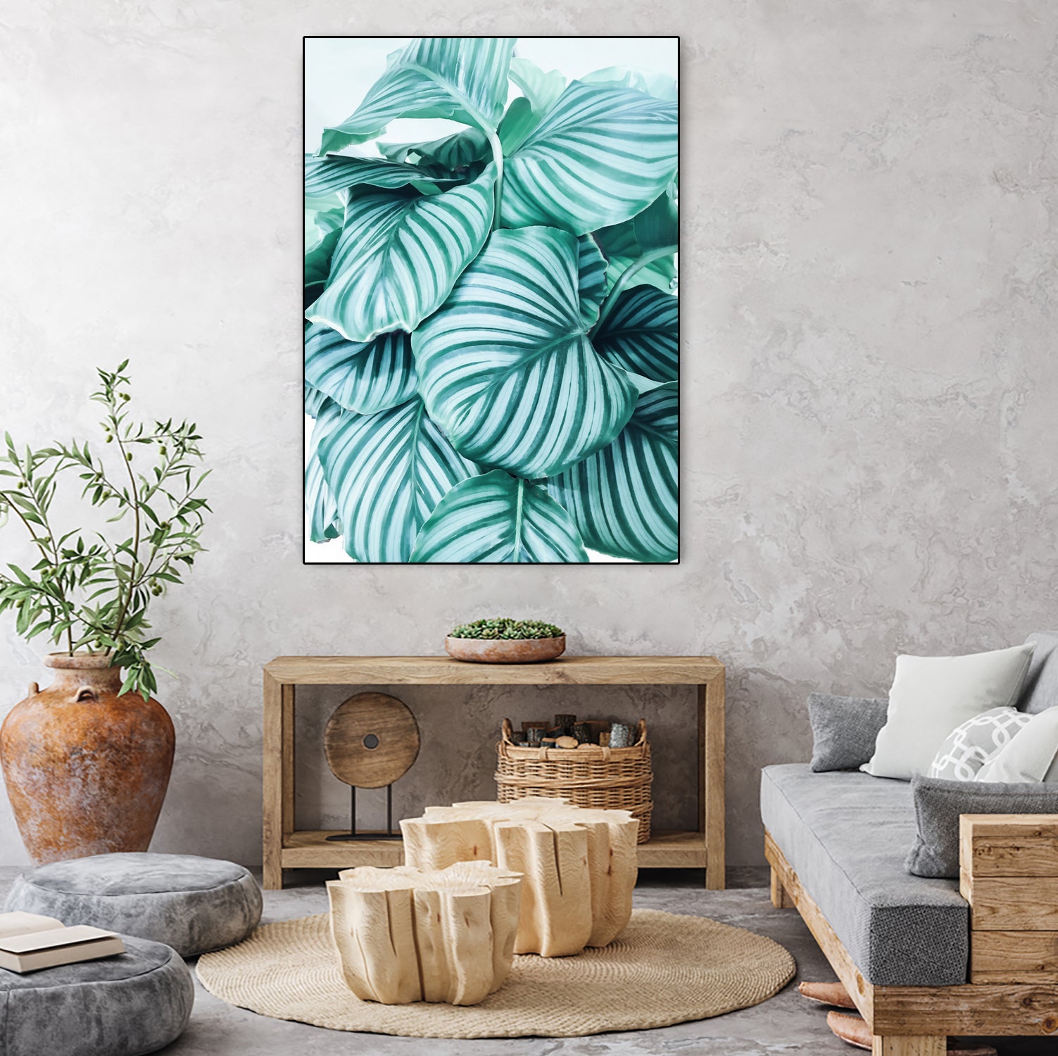 Long embrace - teal green by Gale Switzer on GIANT ART - green photo manipulation