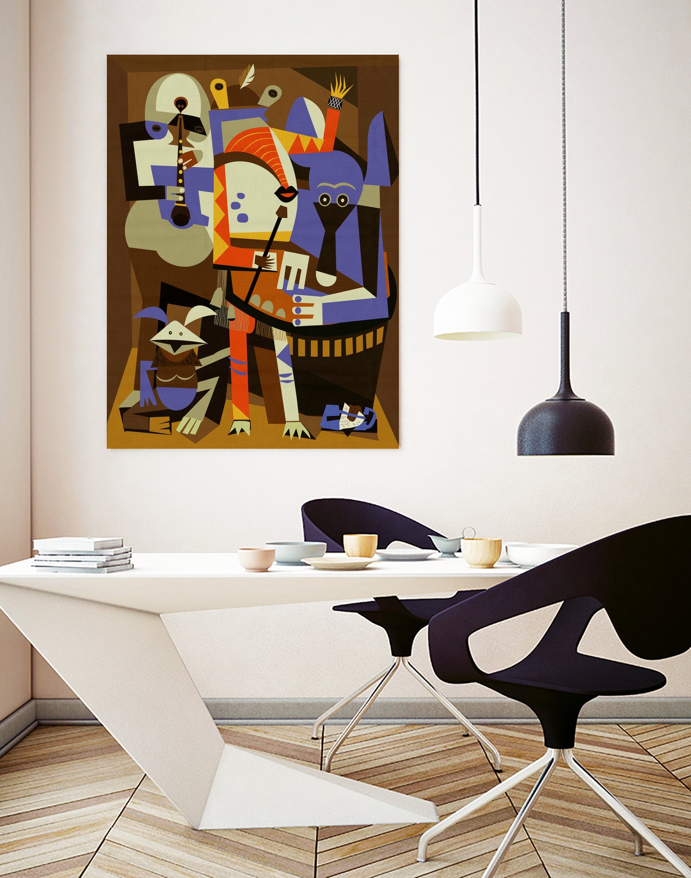 Tatooine Musicians by Scott Partridge on GIANT ART - red vector illustration