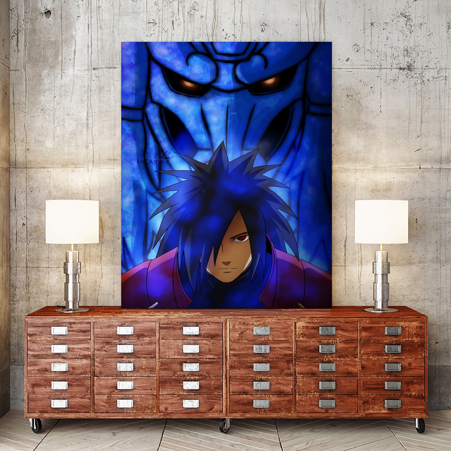 susanoo madara by MCAshe 24 on GIANT ART - blue character design