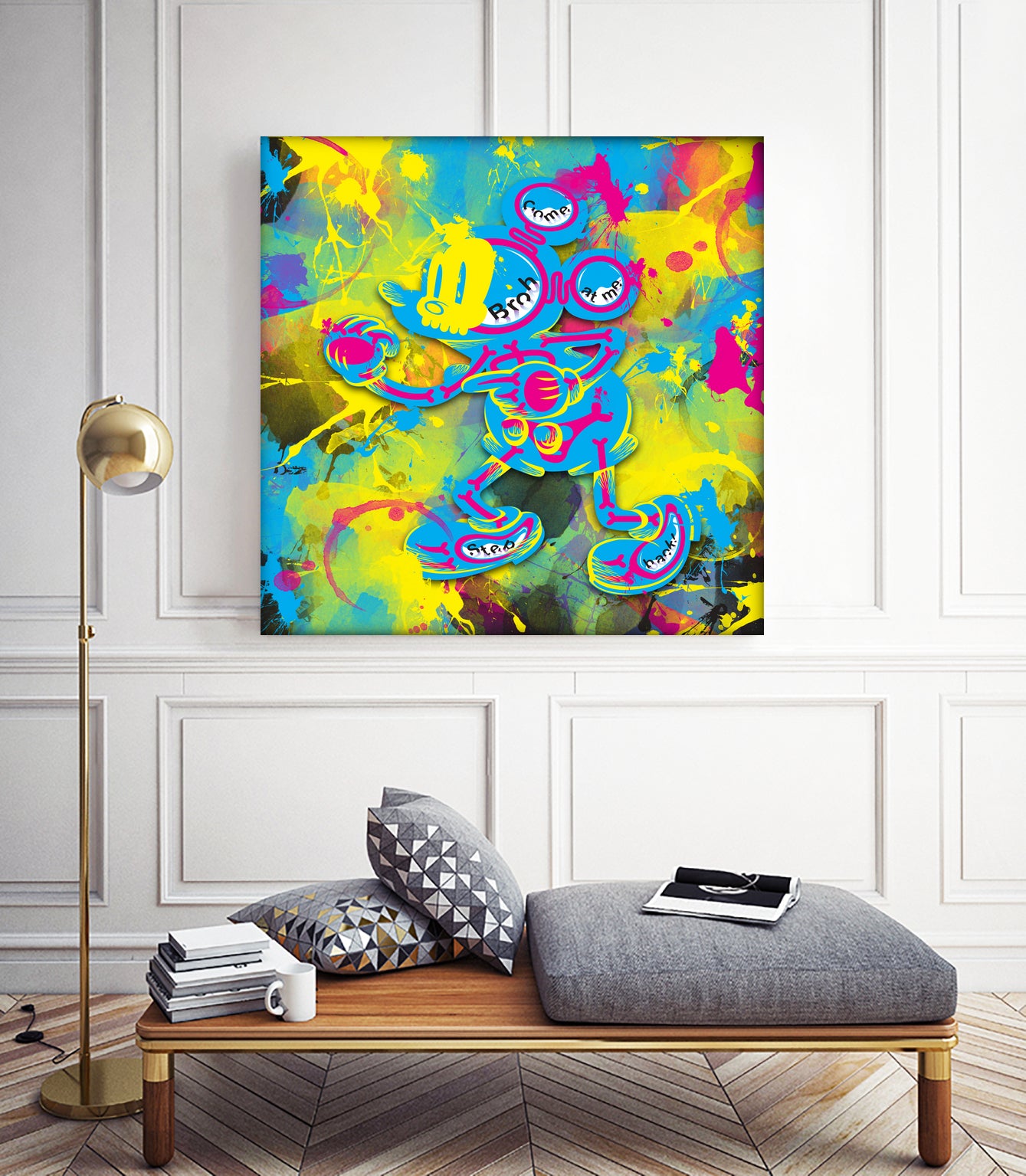 Dipopai - Bring the fight - Yellow by Neo Dhlamini on GIANT ART - yellow digital painting