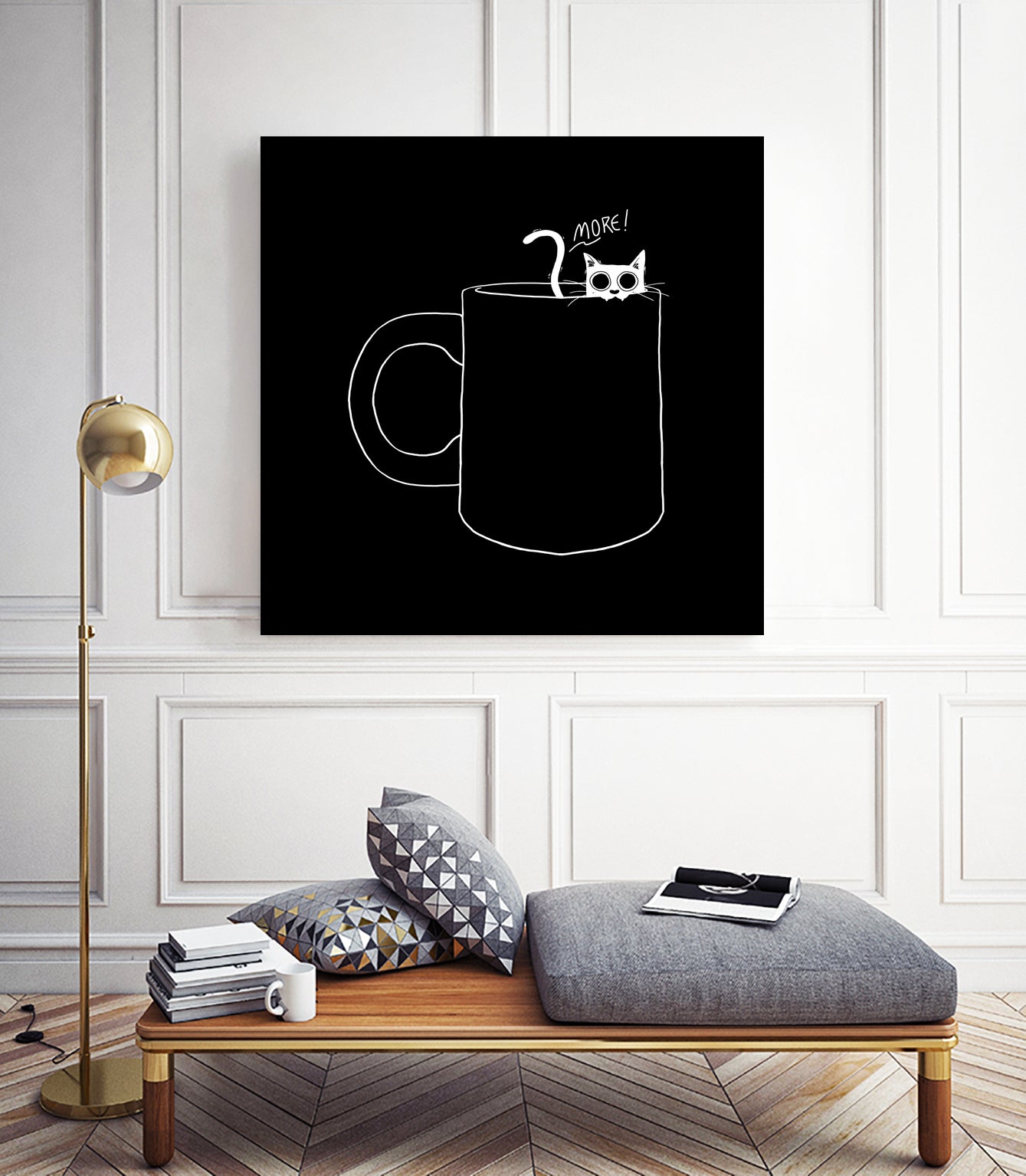 I Need Coffee by Tobias Fonseca on GIANT ART - black digital drawing