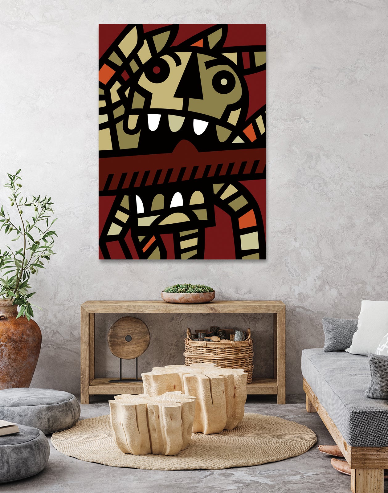 Calaca muerde by Carlos Joaquin Ramirez Fernandez on GIANT ART - red digital drawing