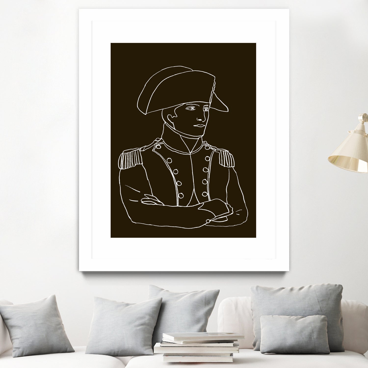 NAPOLEON WHITE LINES by Thomas Fernez on GIANT ART - black digital drawing