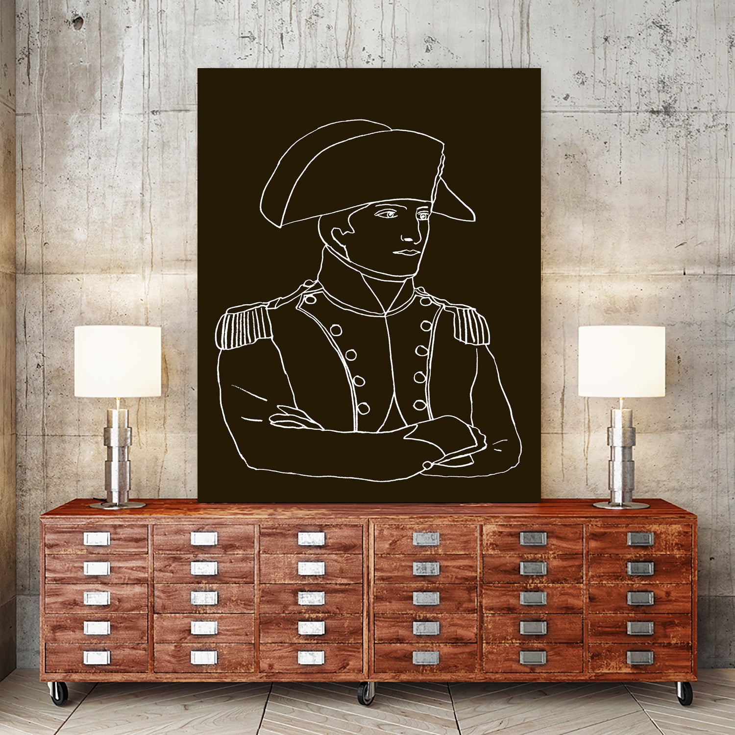 NAPOLEON WHITE LINES by Thomas Fernez on GIANT ART - black digital drawing