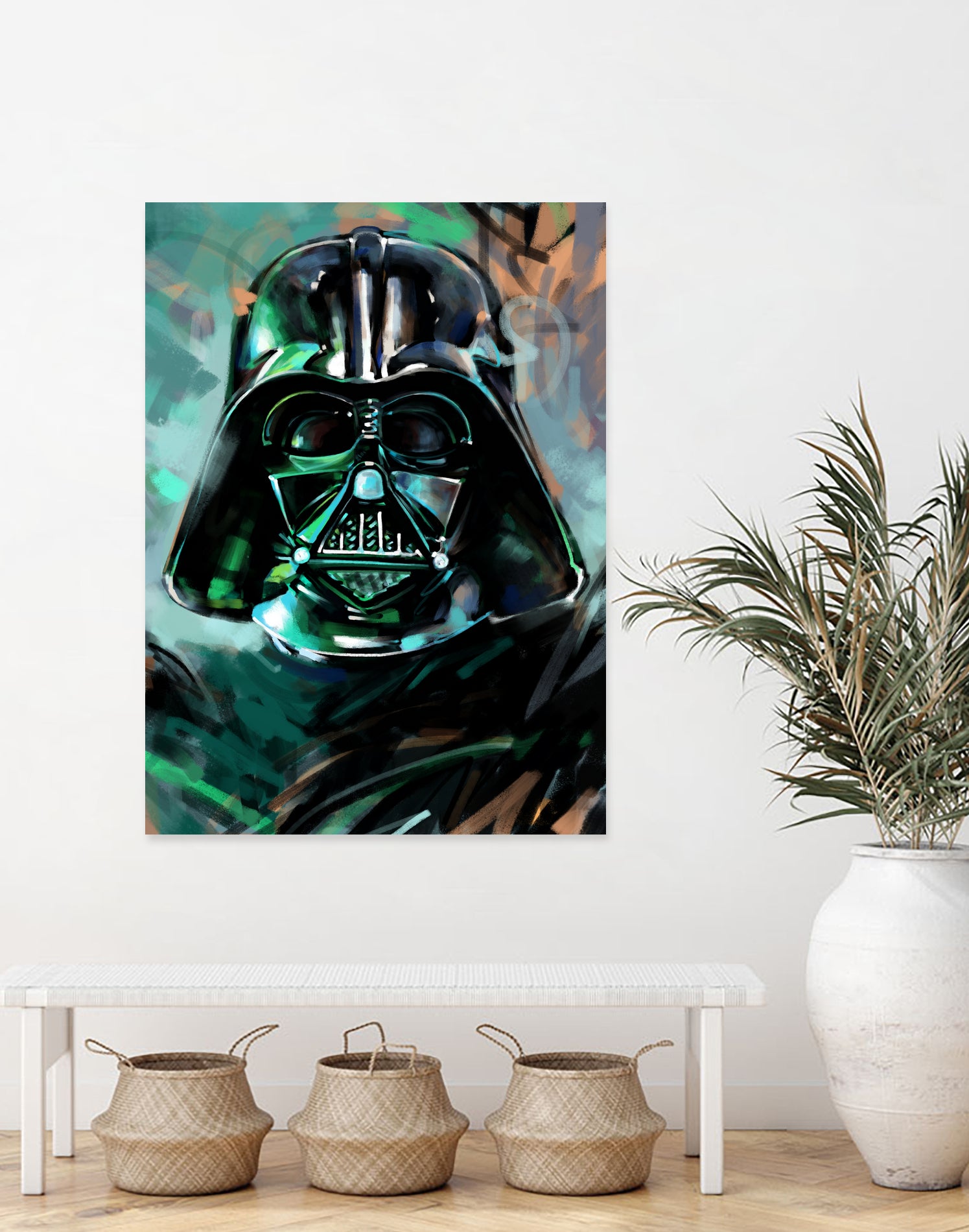 Darth Vader by Dmitry Belov on GIANT ART - blue digital painting