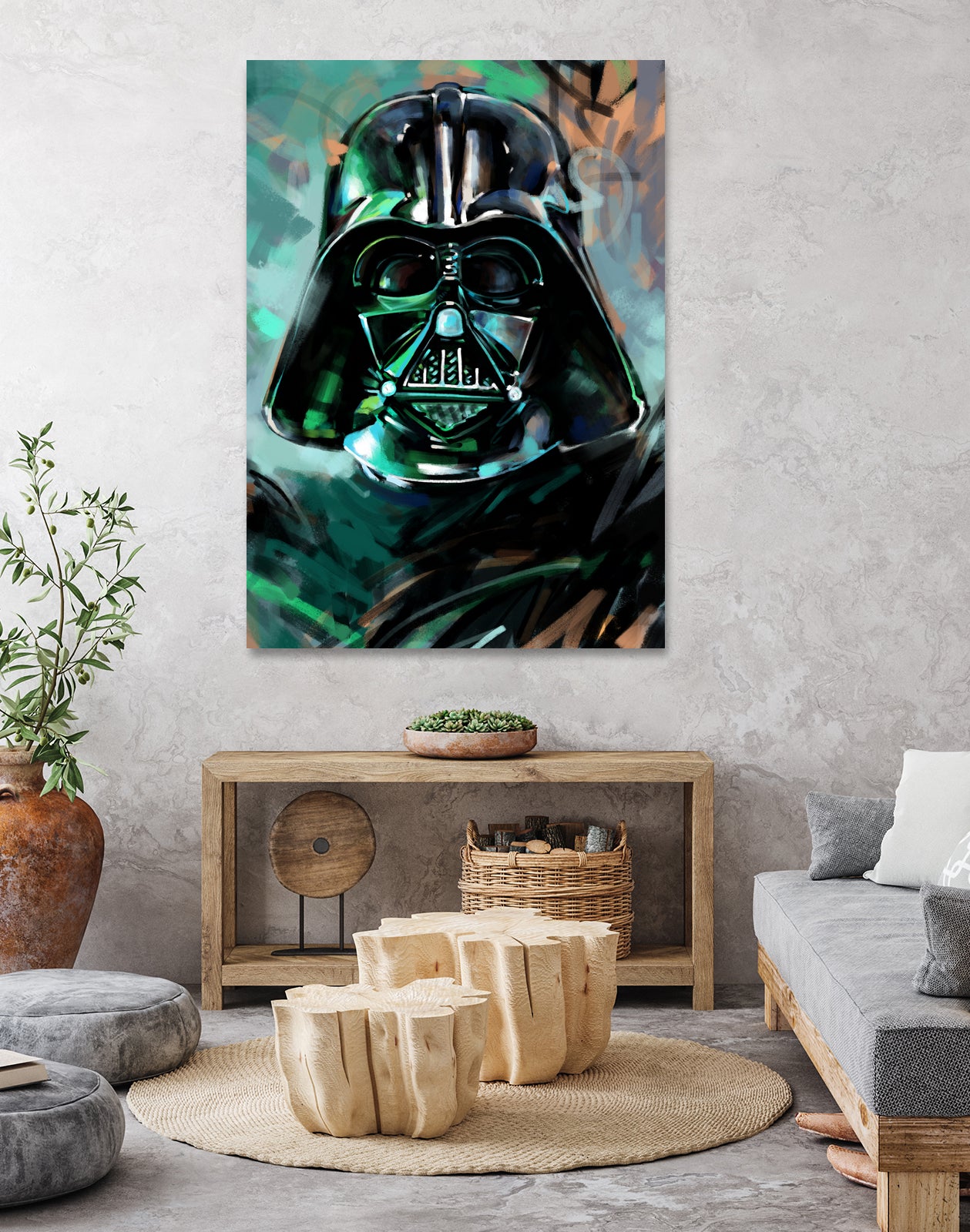 Darth Vader by Dmitry Belov on GIANT ART - blue digital painting