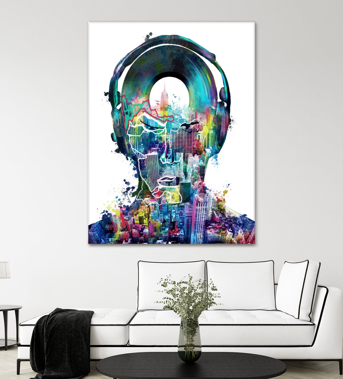 new york city sound colorful by Bekim Mehovic on GIANT ART - white digital painting