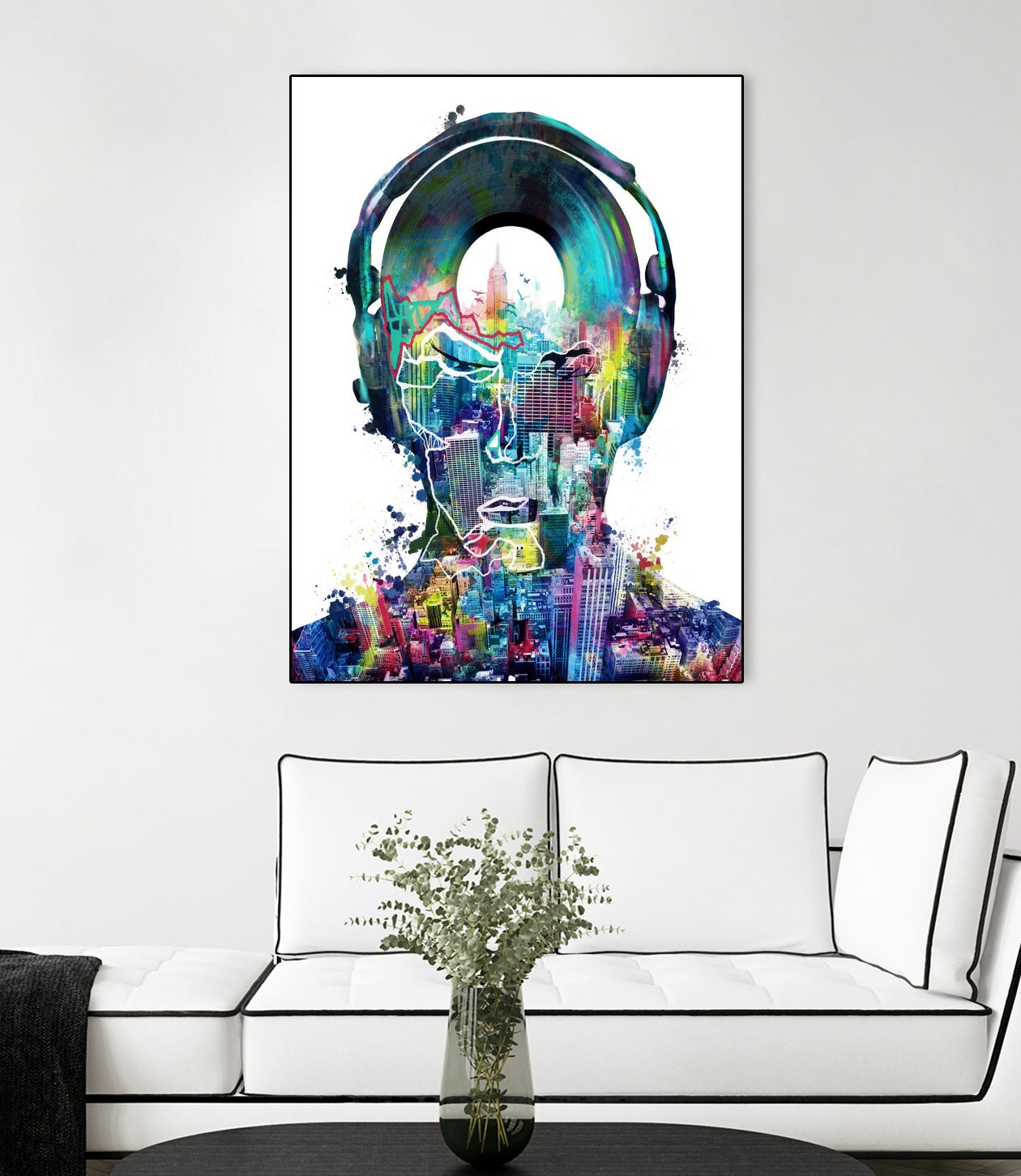 new york city sound colorful by Bekim Mehovic on GIANT ART - white digital painting