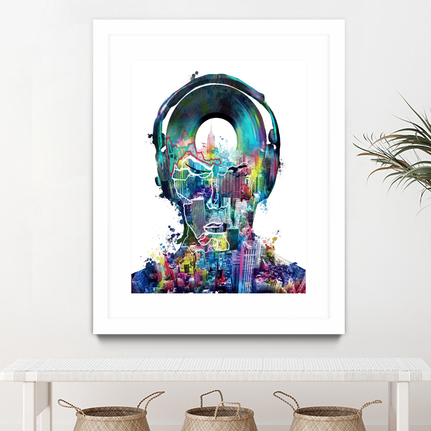 new york city sound colorful by Bekim Mehovic on GIANT ART - white digital painting