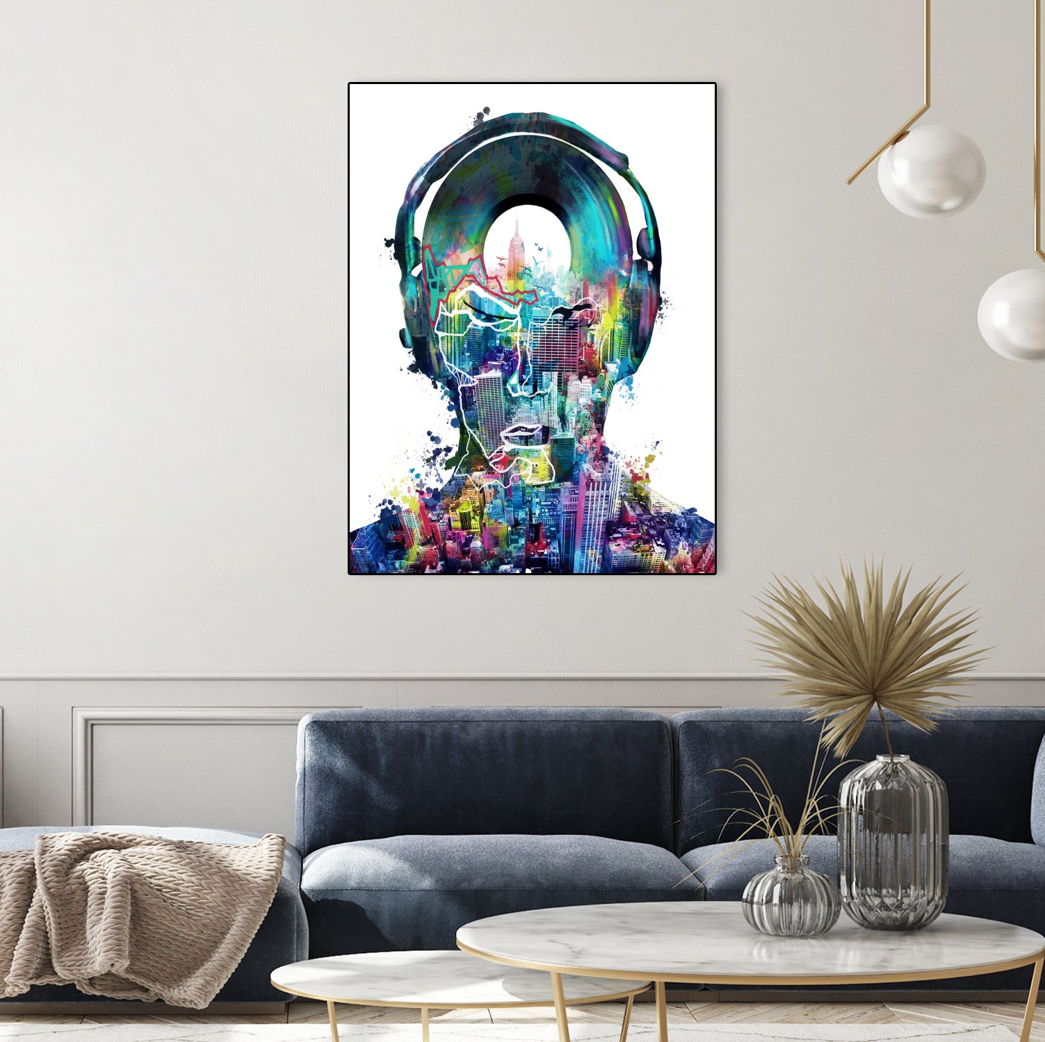 new york city sound colorful by Bekim Mehovic on GIANT ART - white digital painting