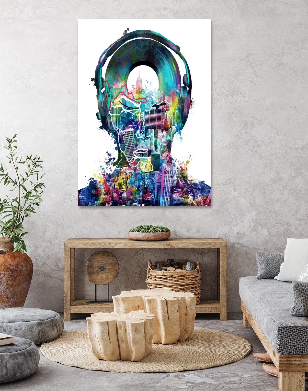 new york city sound colorful by Bekim Mehovic on GIANT ART - white digital painting