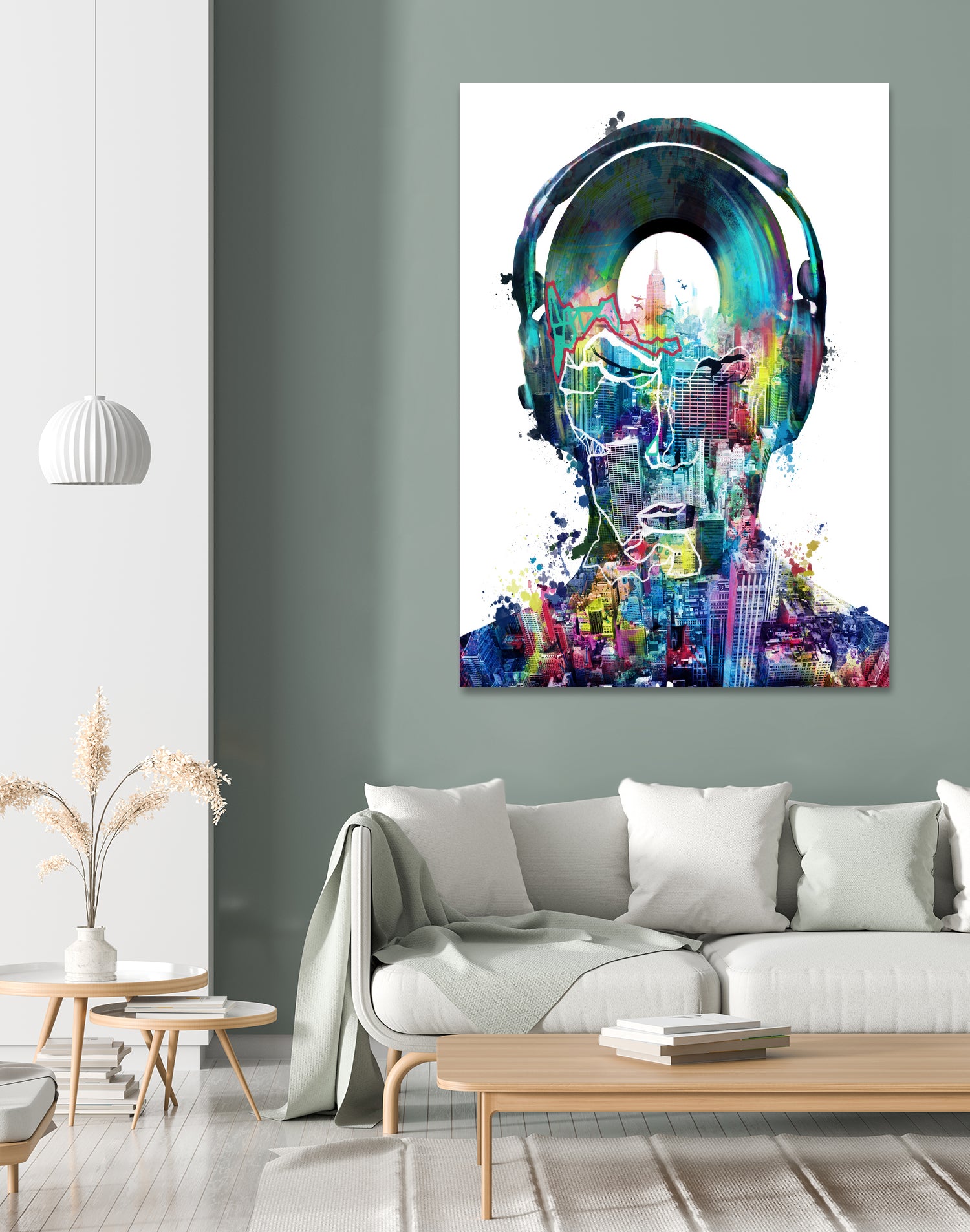 new york city sound colorful by Bekim Mehovic on GIANT ART - white digital painting