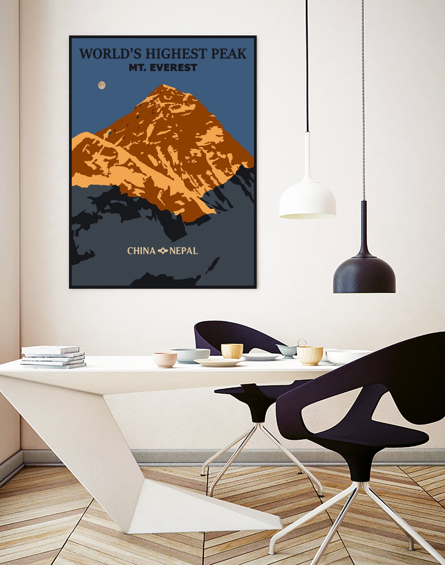 Everest by Sean Womack on GIANT ART - blue digital drawing