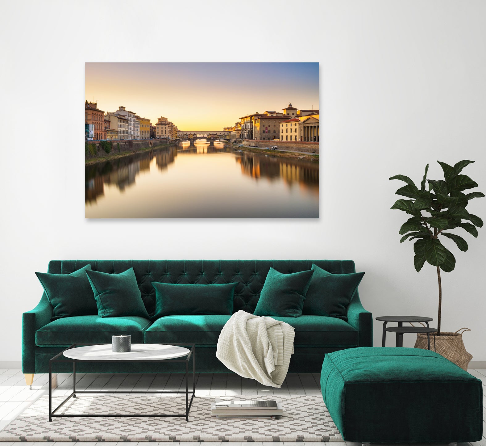 Ponte Vecchio by Pete Latham on GIANT ART - orange photo manipulation