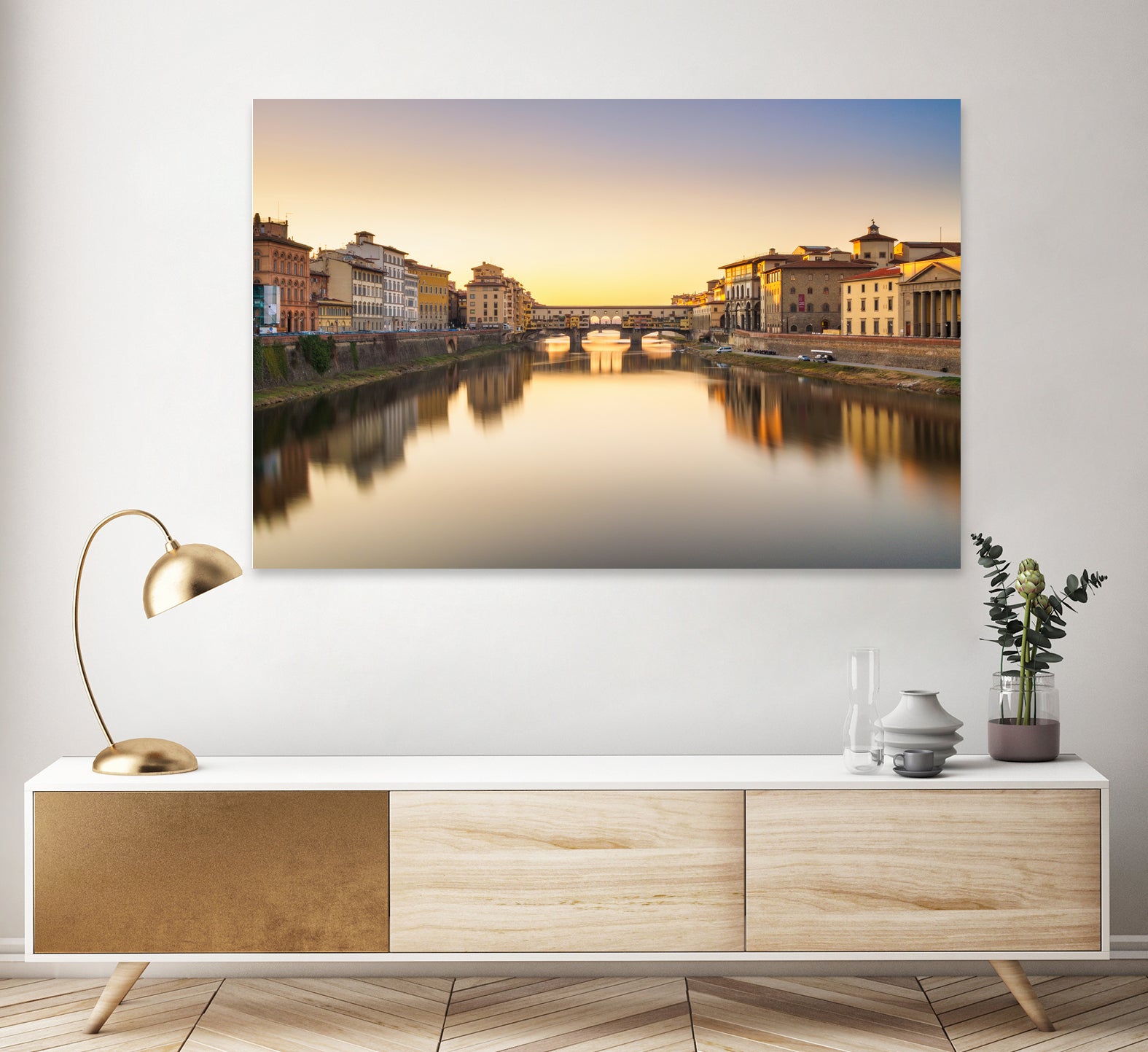 Ponte Vecchio by Pete Latham on GIANT ART - orange photo manipulation