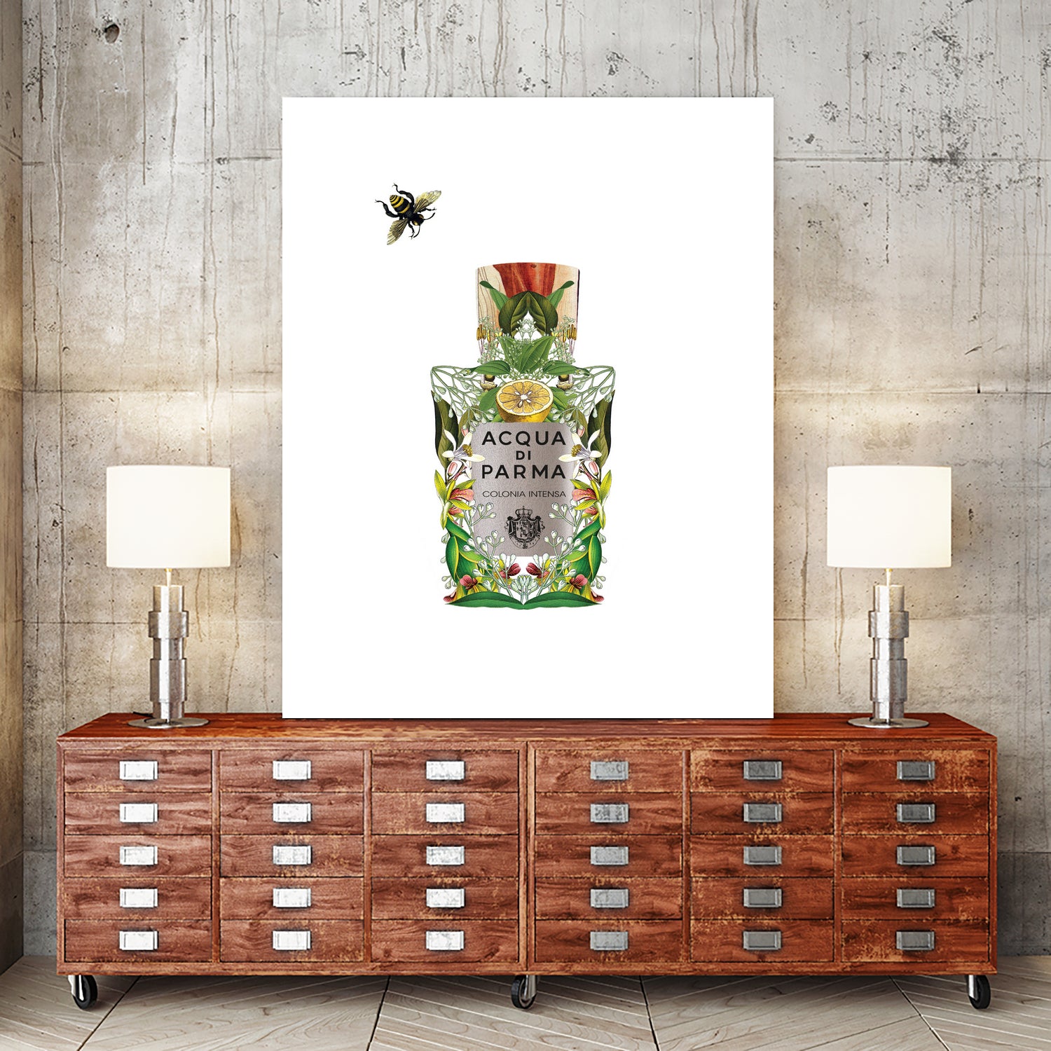 Acqua di Parma - Colonia Intensa by Sixto-Juan Zavala on GIANT ART - green mixed media