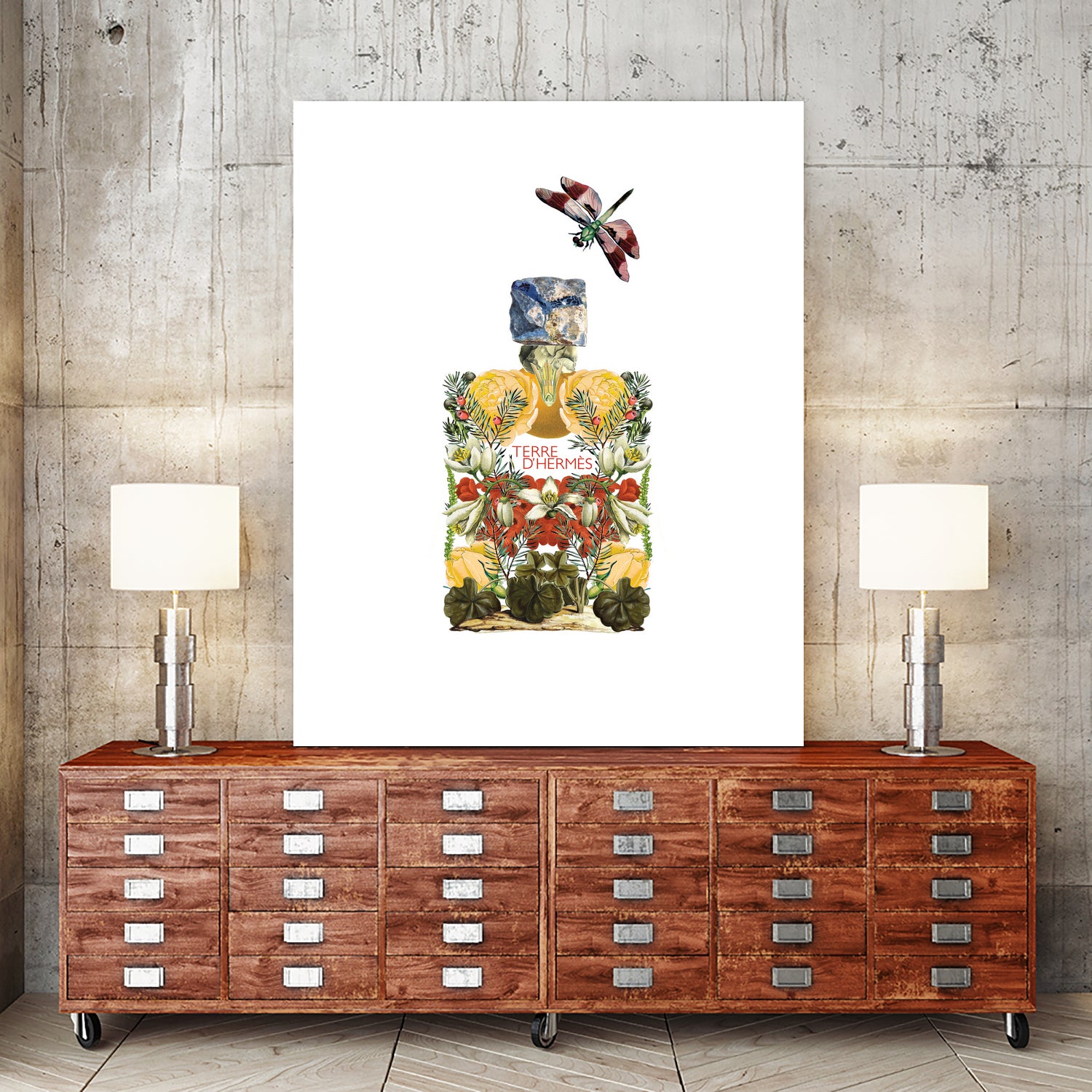 Terre d'Hermès by Sixto-Juan Zavala on GIANT ART - yellow mixed media