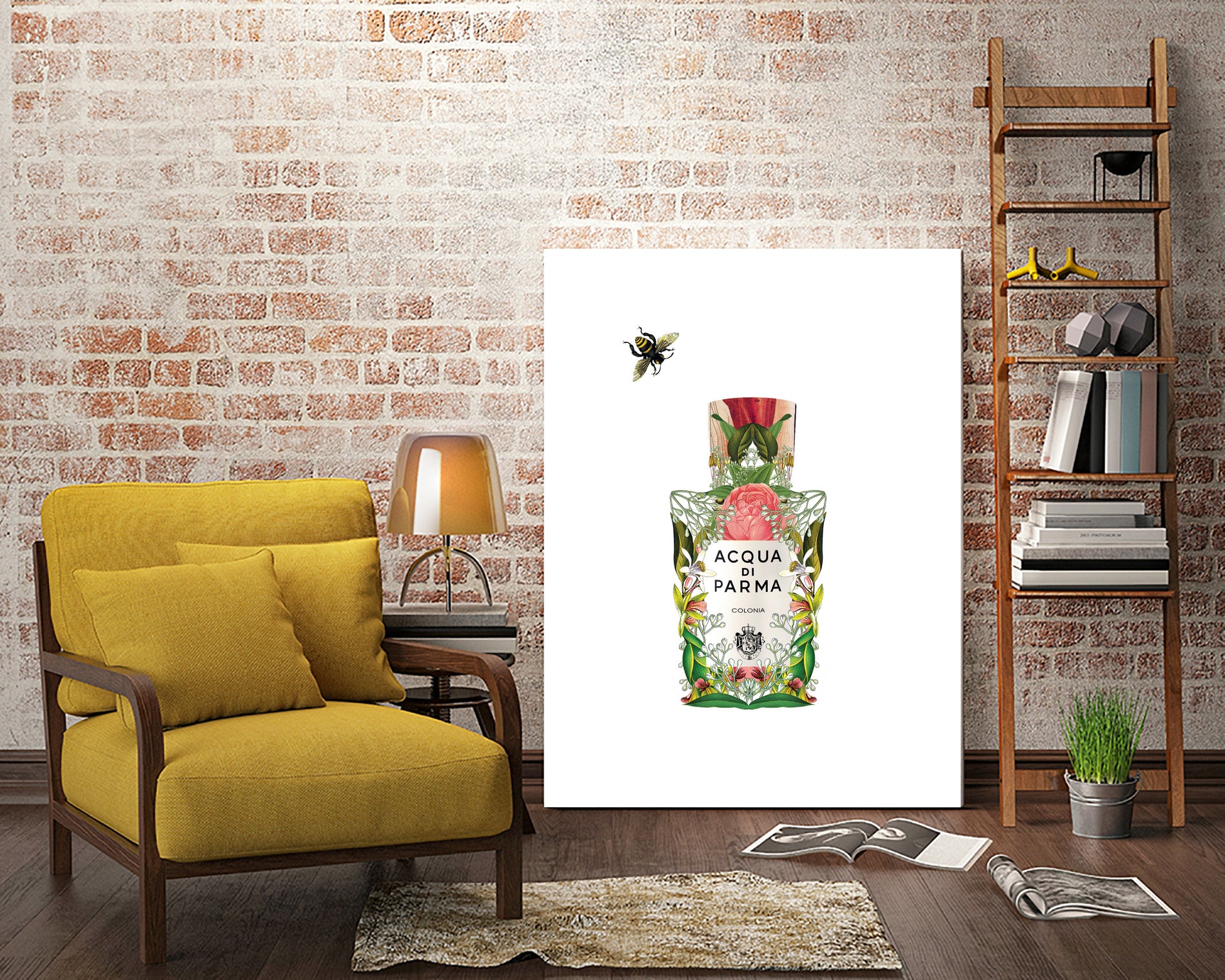 Acqua di Parma - Colonia by Sixto-Juan Zavala on GIANT ART - pink mixed media