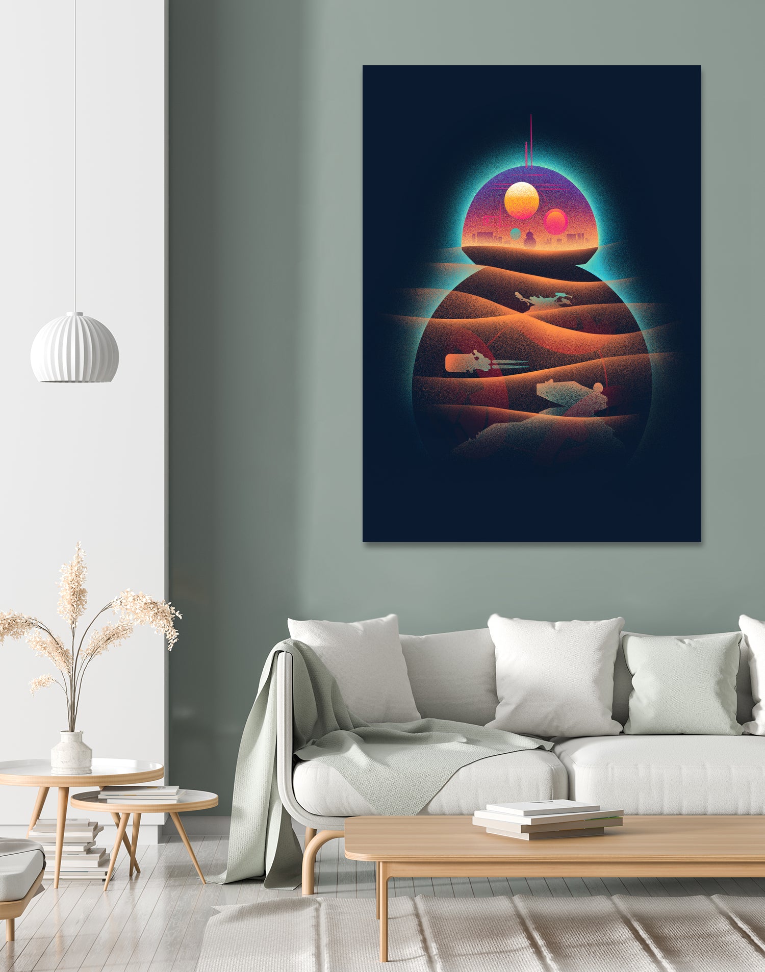 DROIDLAND by Victor Vercesi on GIANT ART - orange digital painting