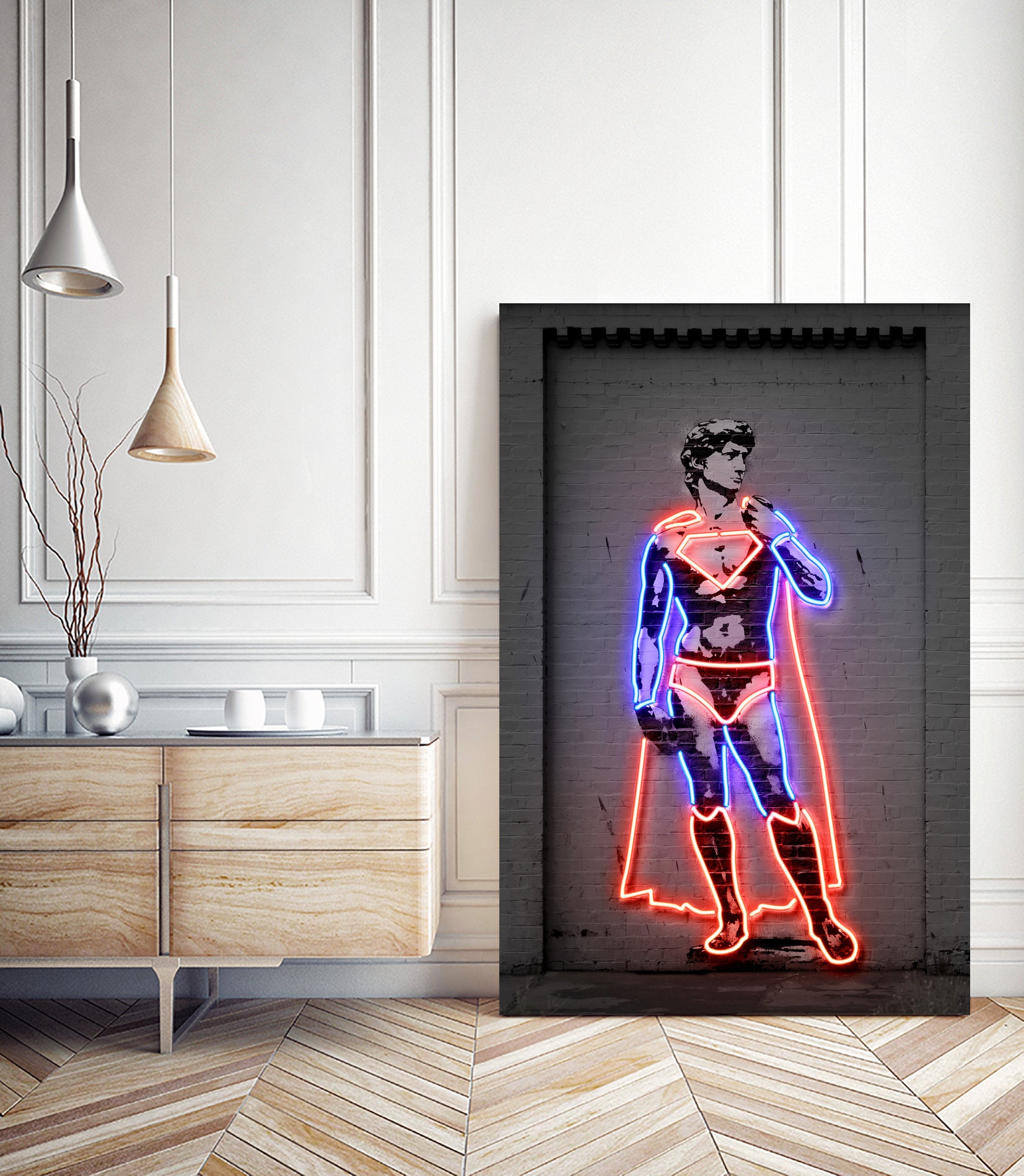 David by Octavian Mihai Mielu on GIANT ART - blue digital drawing