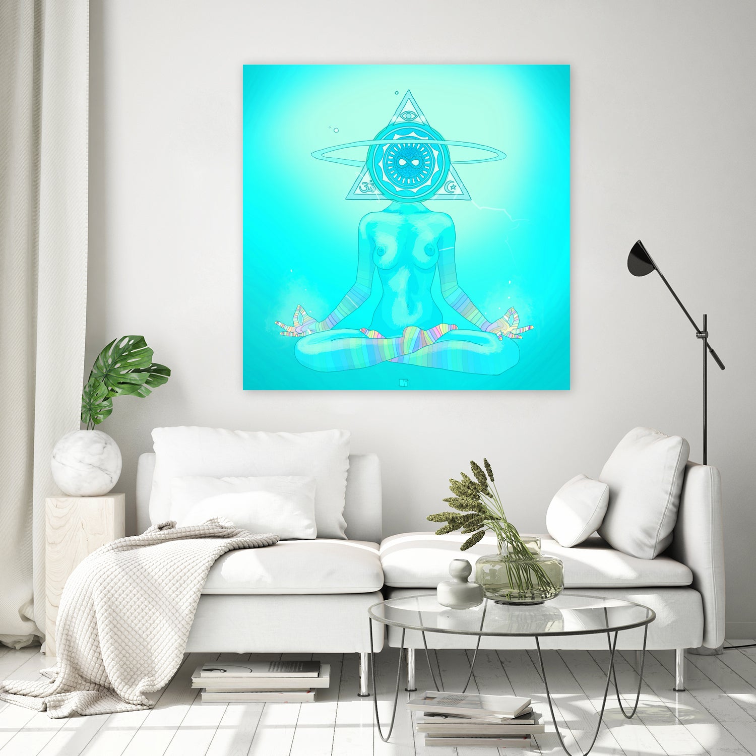 Sun Head 2 by Francois Martin Painchaud on GIANT ART - blue character design