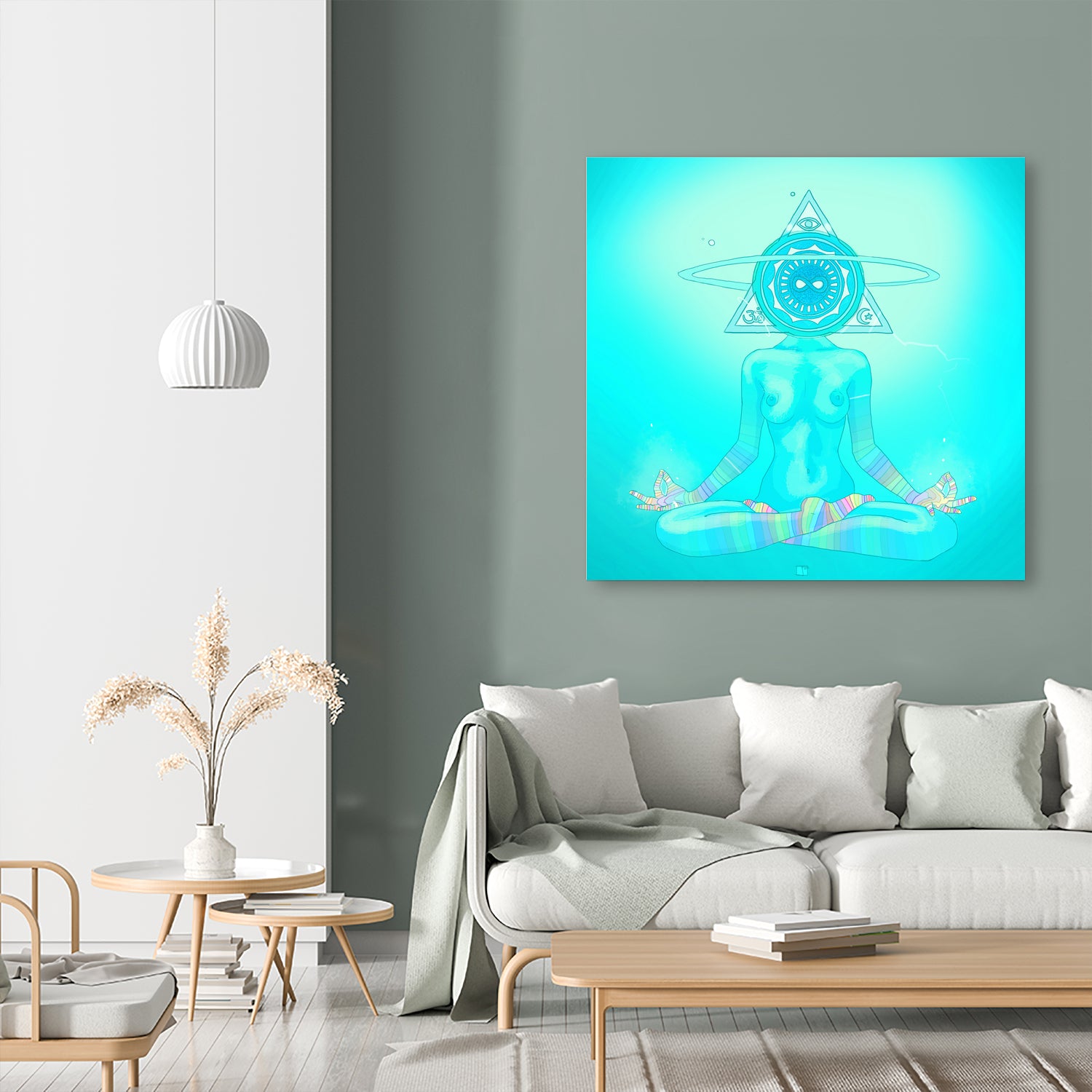 Sun Head 2 by Francois Martin Painchaud on GIANT ART - blue character design