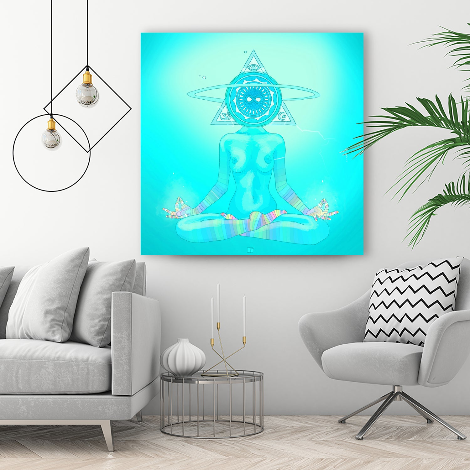 Sun Head 2 by Francois Martin Painchaud on GIANT ART - blue character design