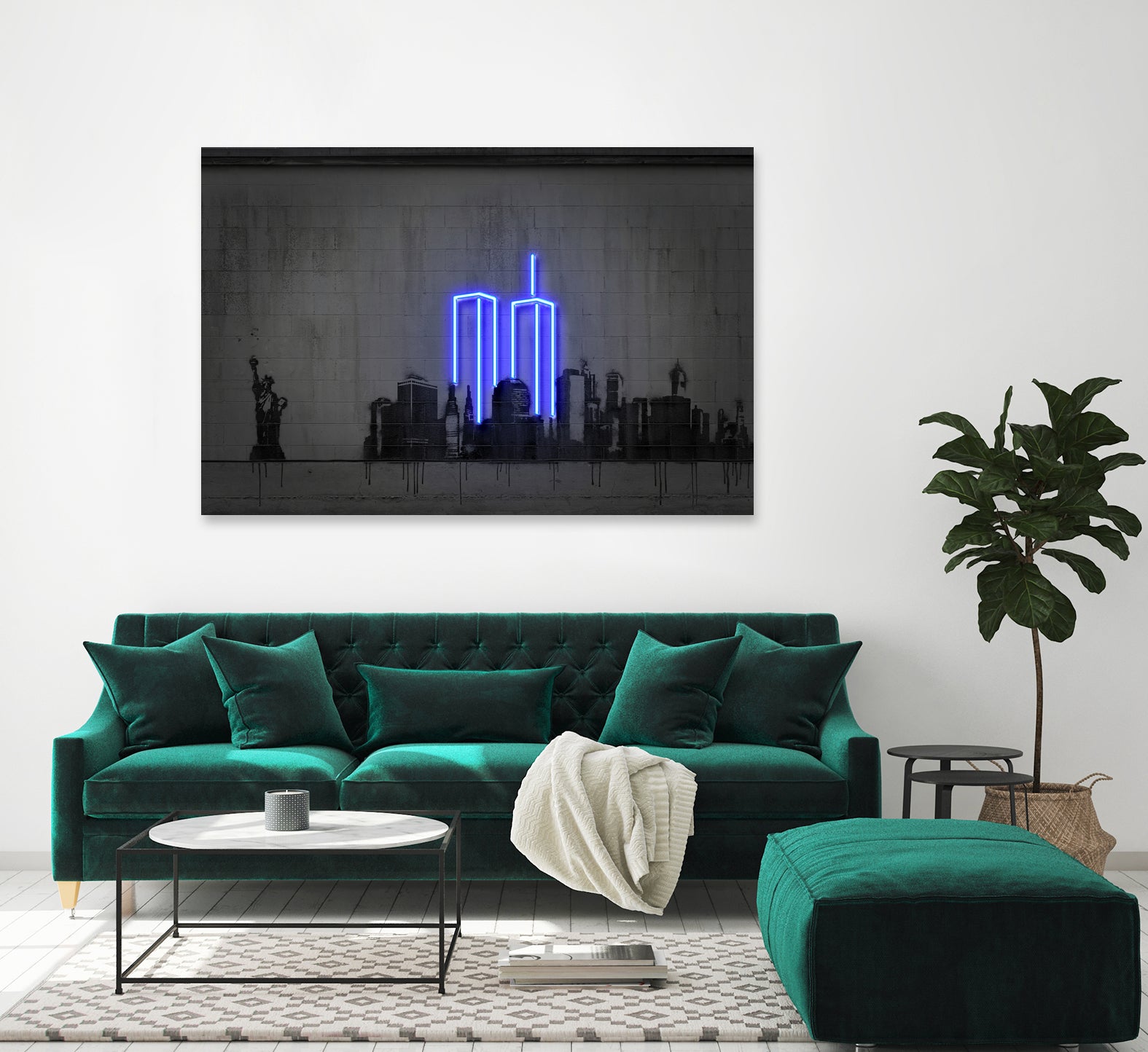 New York by Octavian Mihai Mielu on GIANT ART - blue digital drawing