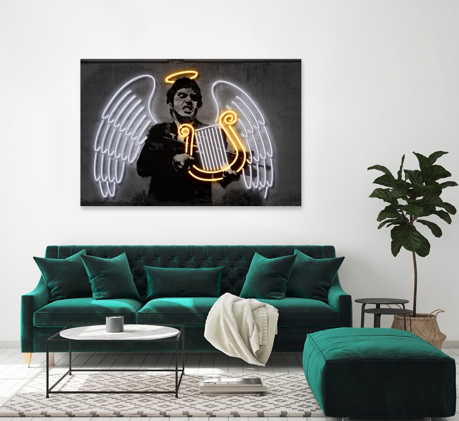 Fallen Angel by Octavian Mihai Mielu on GIANT ART - yellow digital drawing