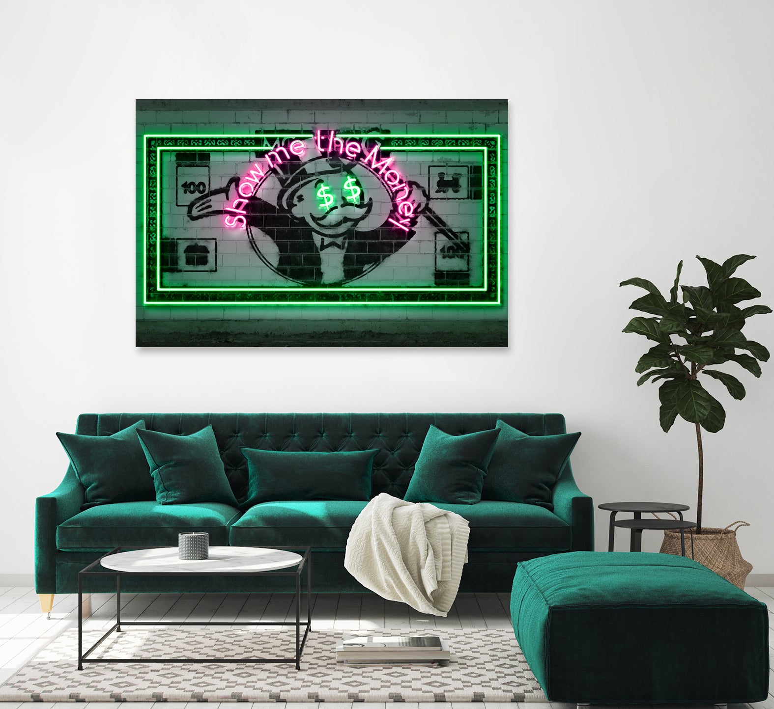 Show me the money by Octavian Mihai Mielu on GIANT ART - green digital drawing