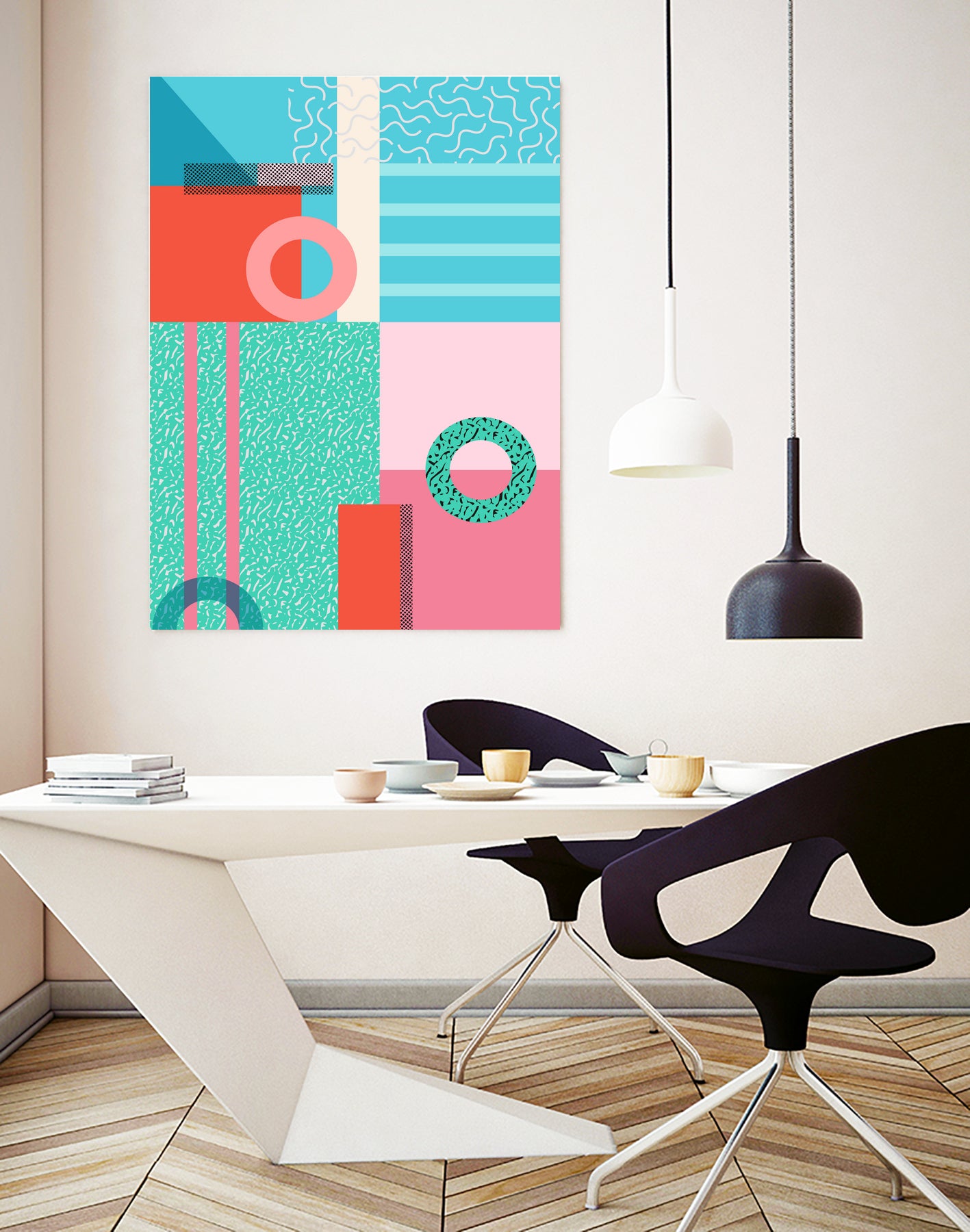 Memphis Lido by Kristen Lockley on GIANT ART - green digital drawing