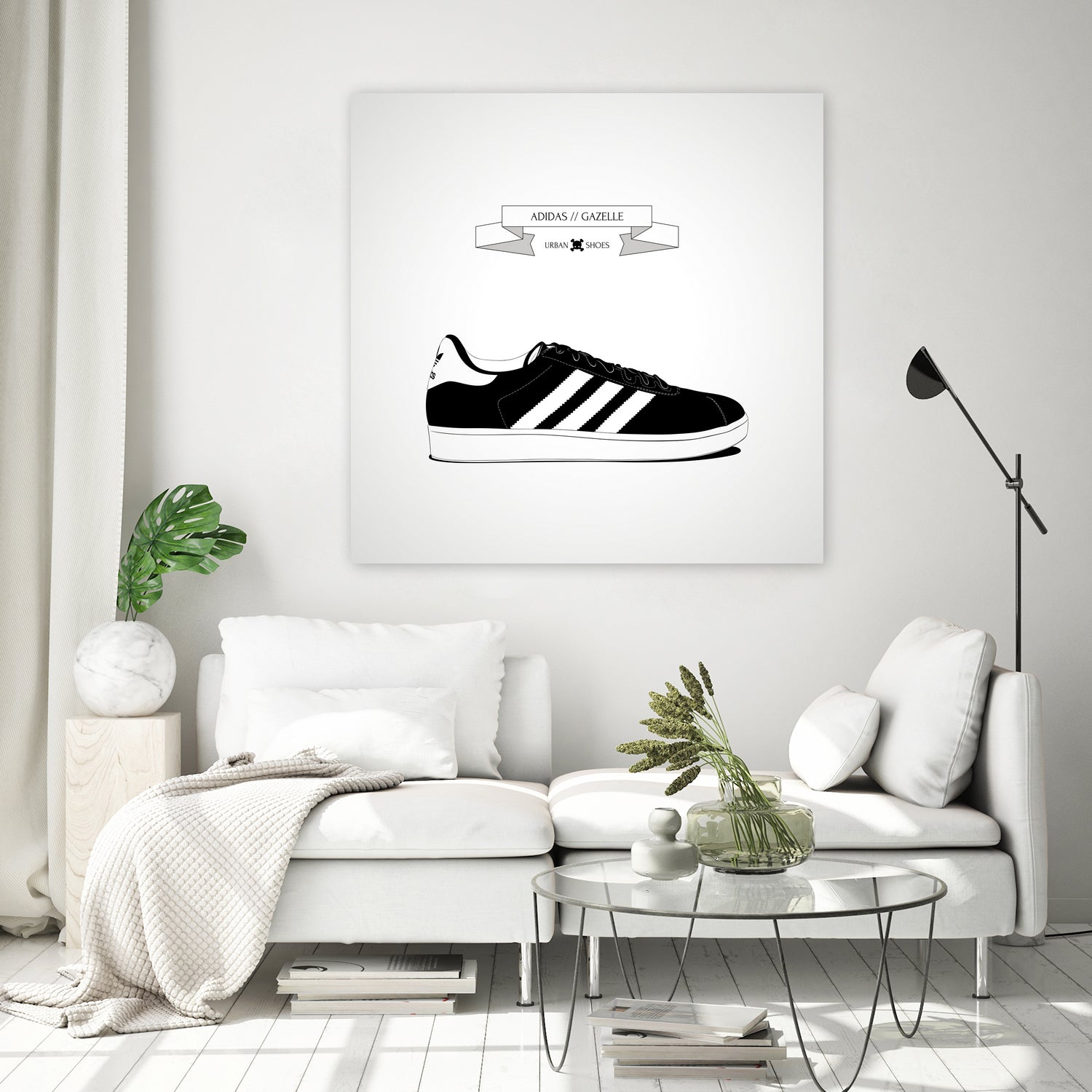 Urban Shoes / Adidas by Alejandro Garcia on GIANT ART - gray photo illustration