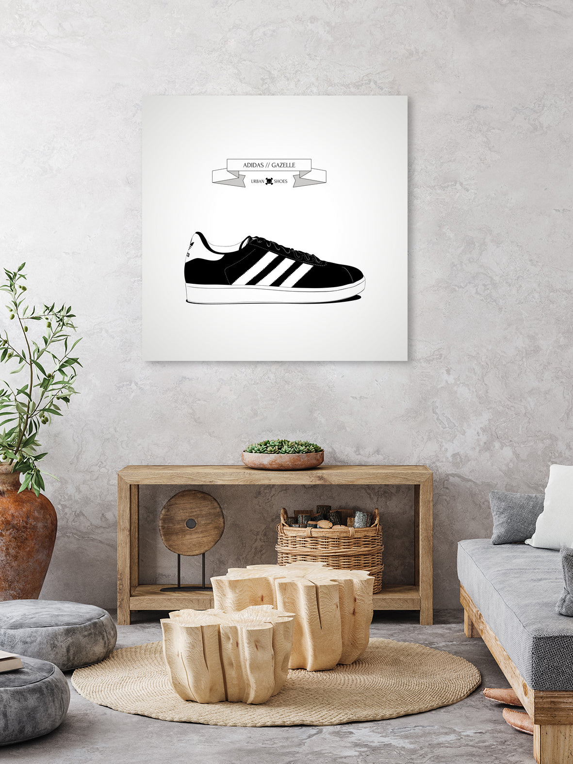 Urban Shoes / Adidas by Alejandro Garcia on GIANT ART - gray photo illustration
