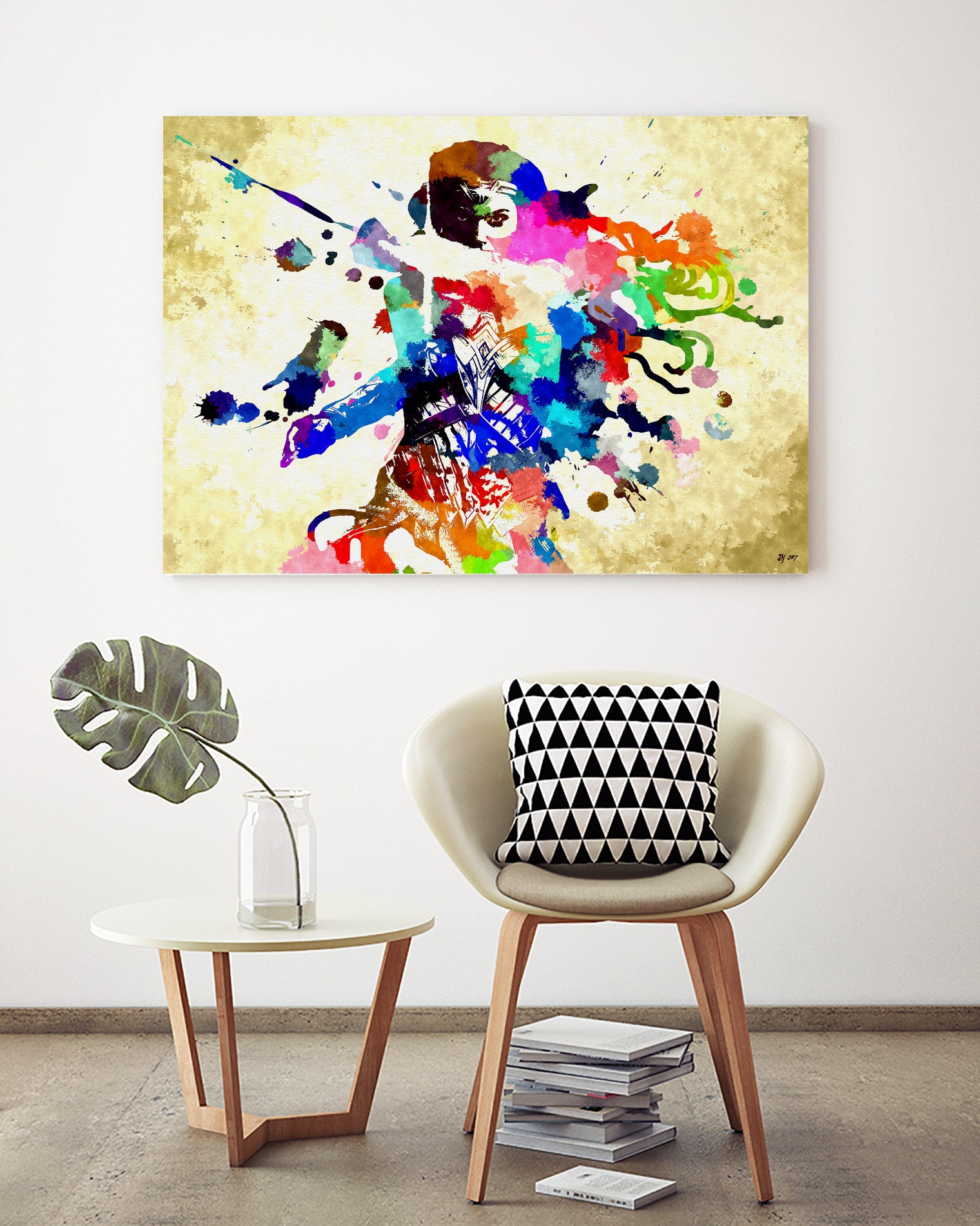 Wonder Woman by Daniel Janda on GIANT ART - red mixed media