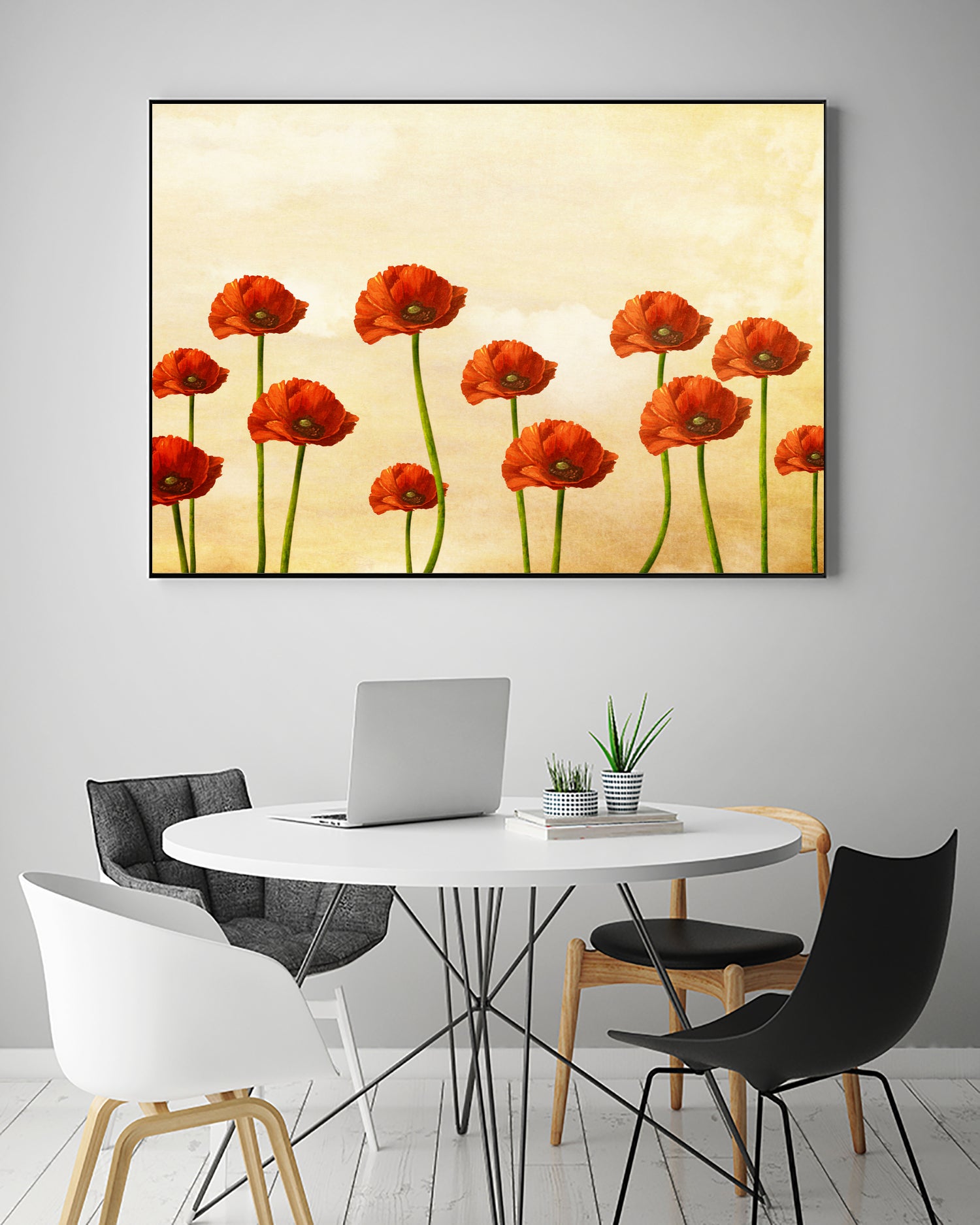 Where The Poppies Bloom by Diogo Veríssimo on GIANT ART - yellow photo manipulation
