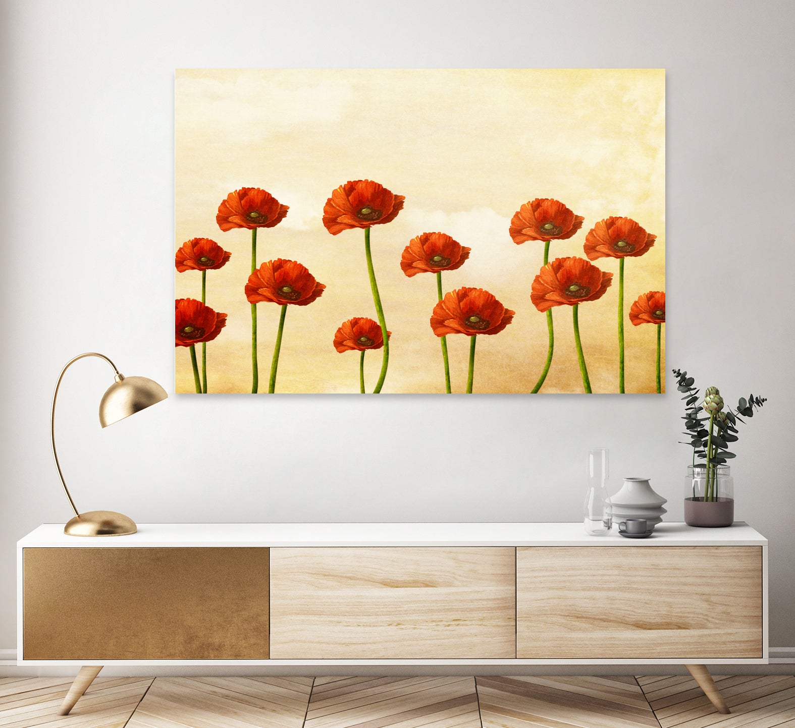 Where The Poppies Bloom by Diogo Veríssimo on GIANT ART - yellow photo manipulation