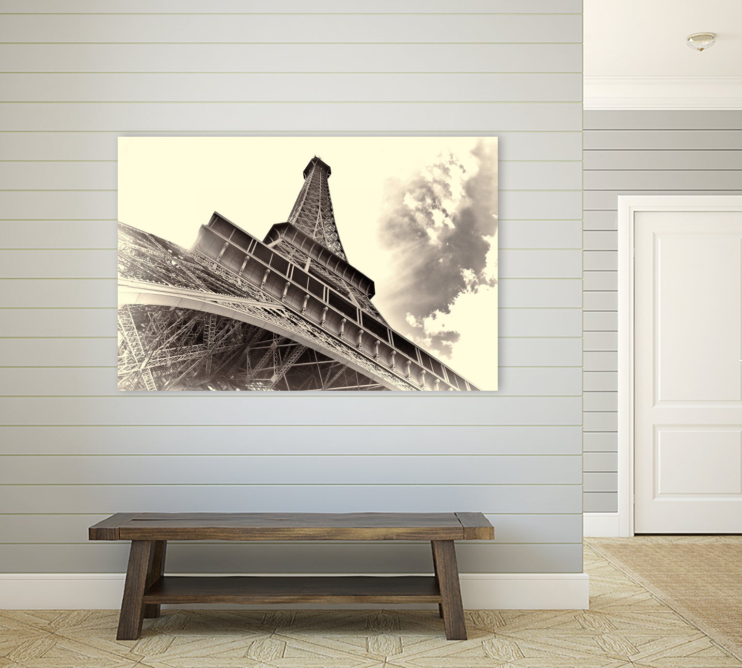 Eiffel Tower in Paris by I Bjork on GIANT ART - brown photo manipulation