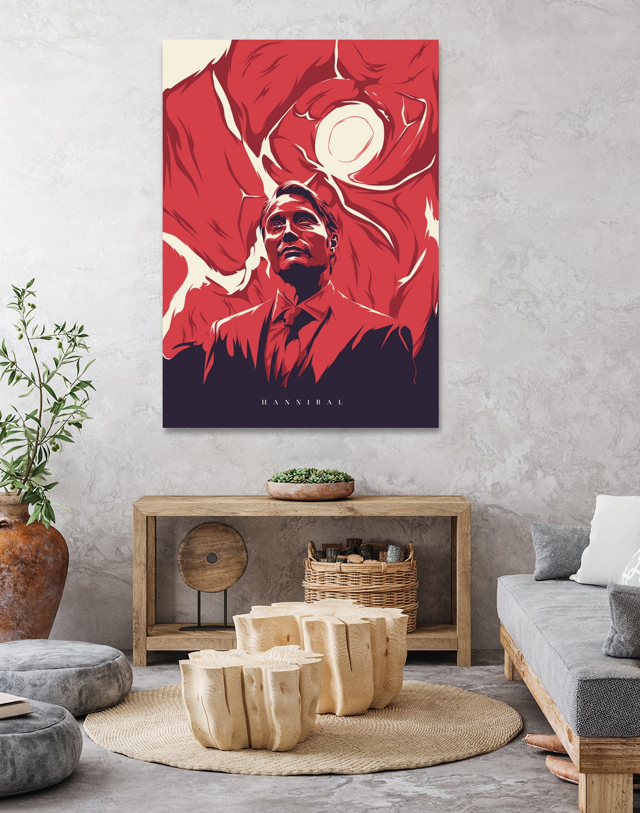 Hannibal by Tibor Lovas on GIANT ART - red vector illustration