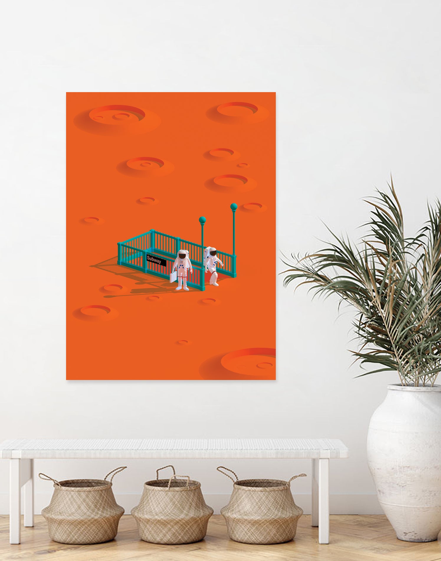 mars station by frederic peault on GIANT ART - orange 3d art