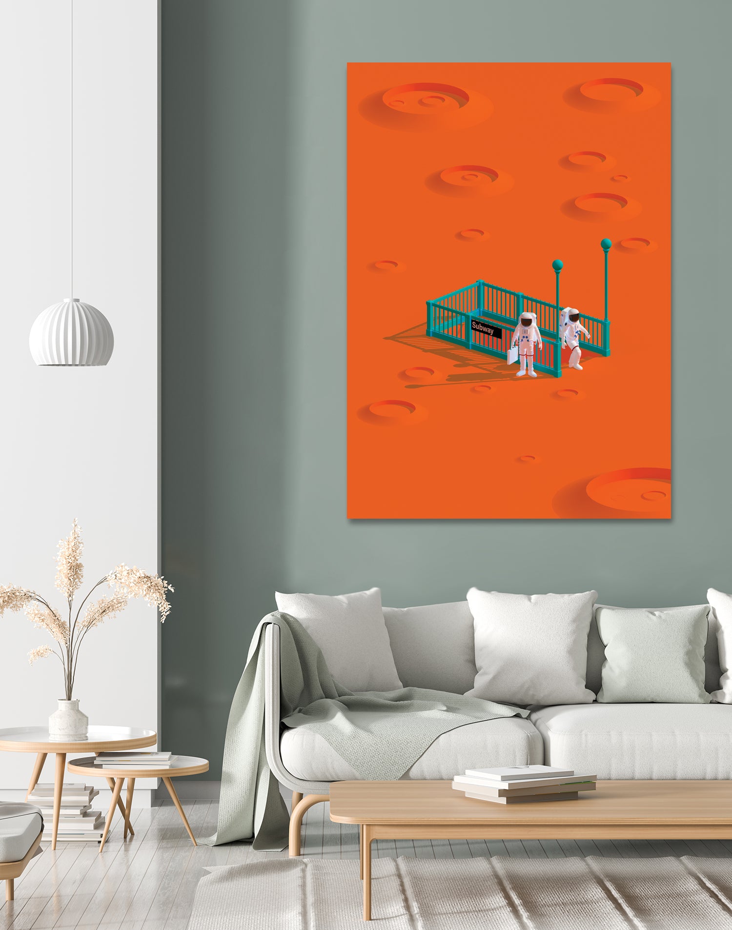 mars station by frederic peault on GIANT ART - orange 3d art