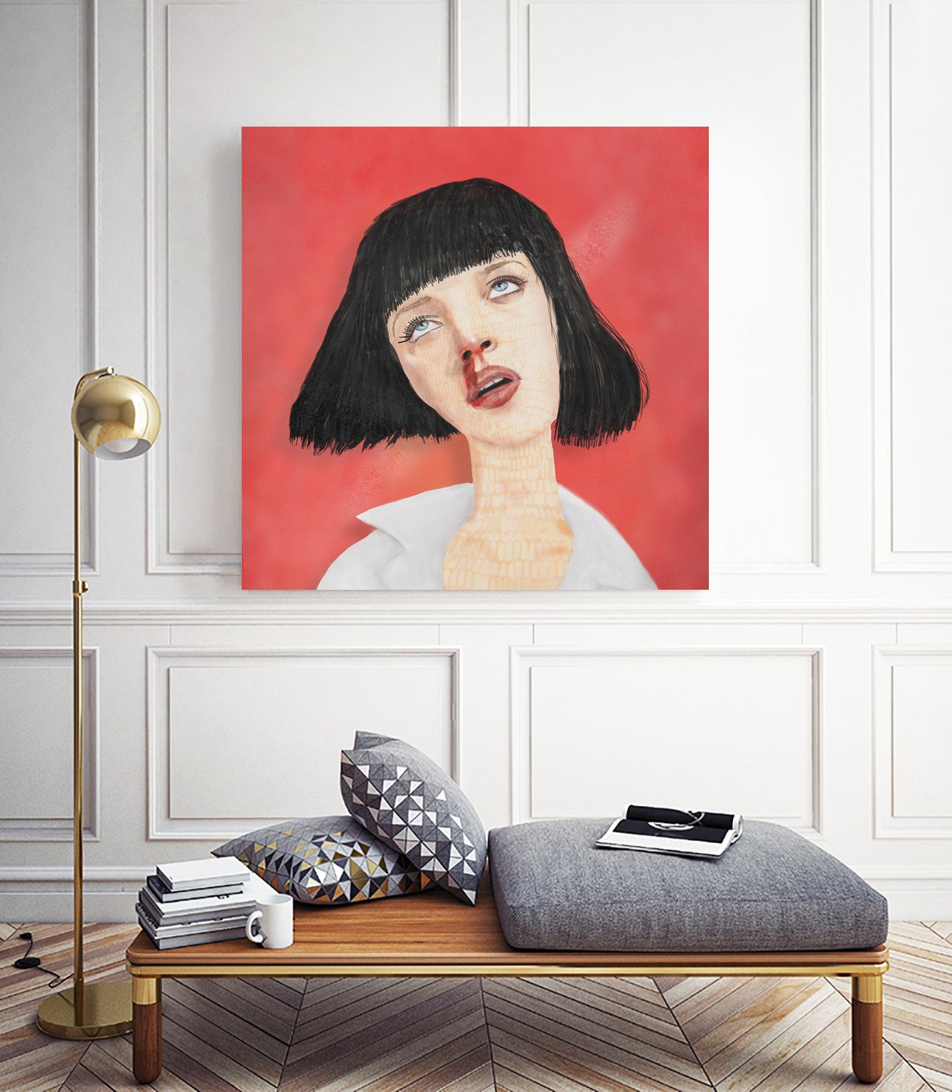 Ms. Wallace by Frida Freud on GIANT ART - red digital painting